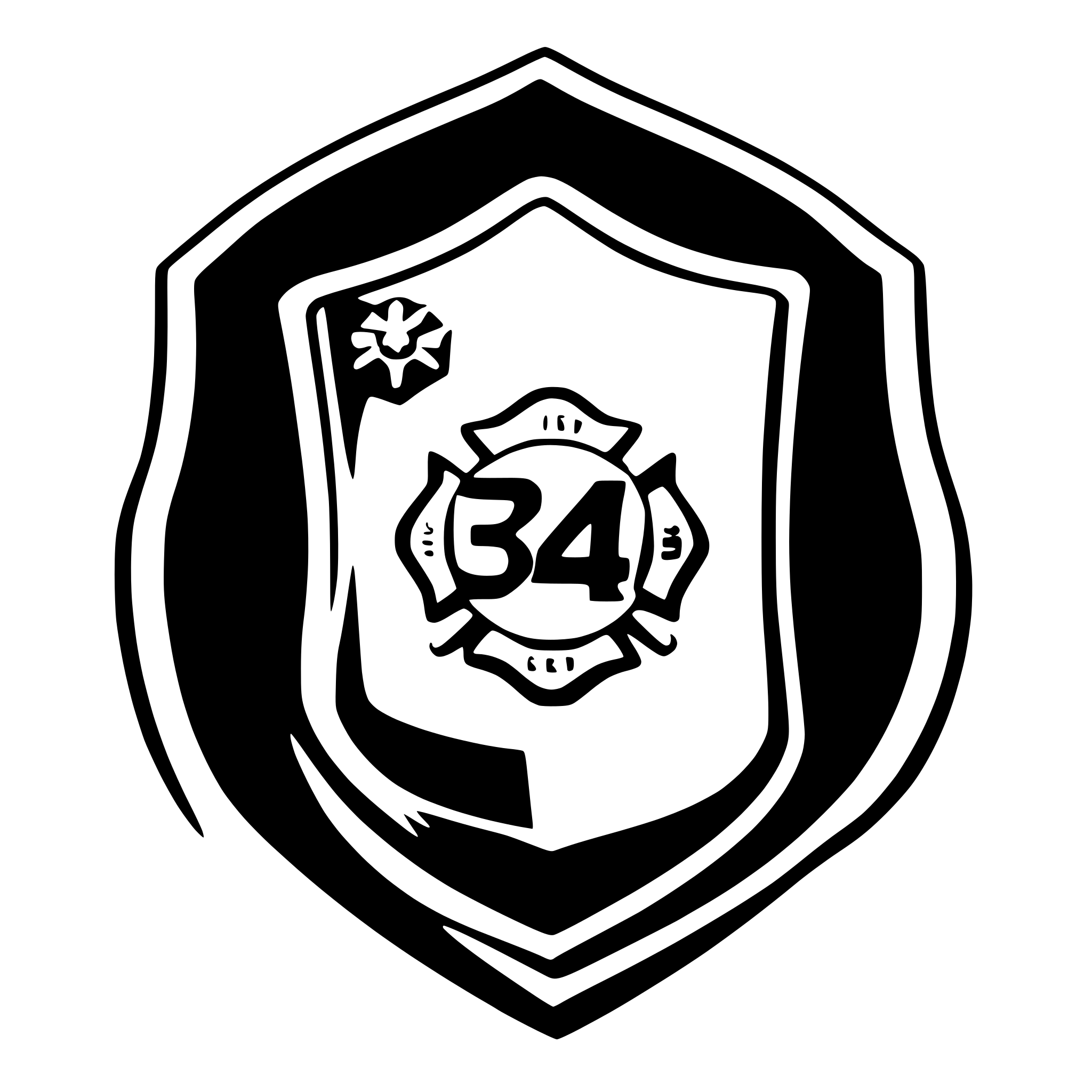 SVG Bundle for 'Firefighter shield with 343 in the center' | AI ...