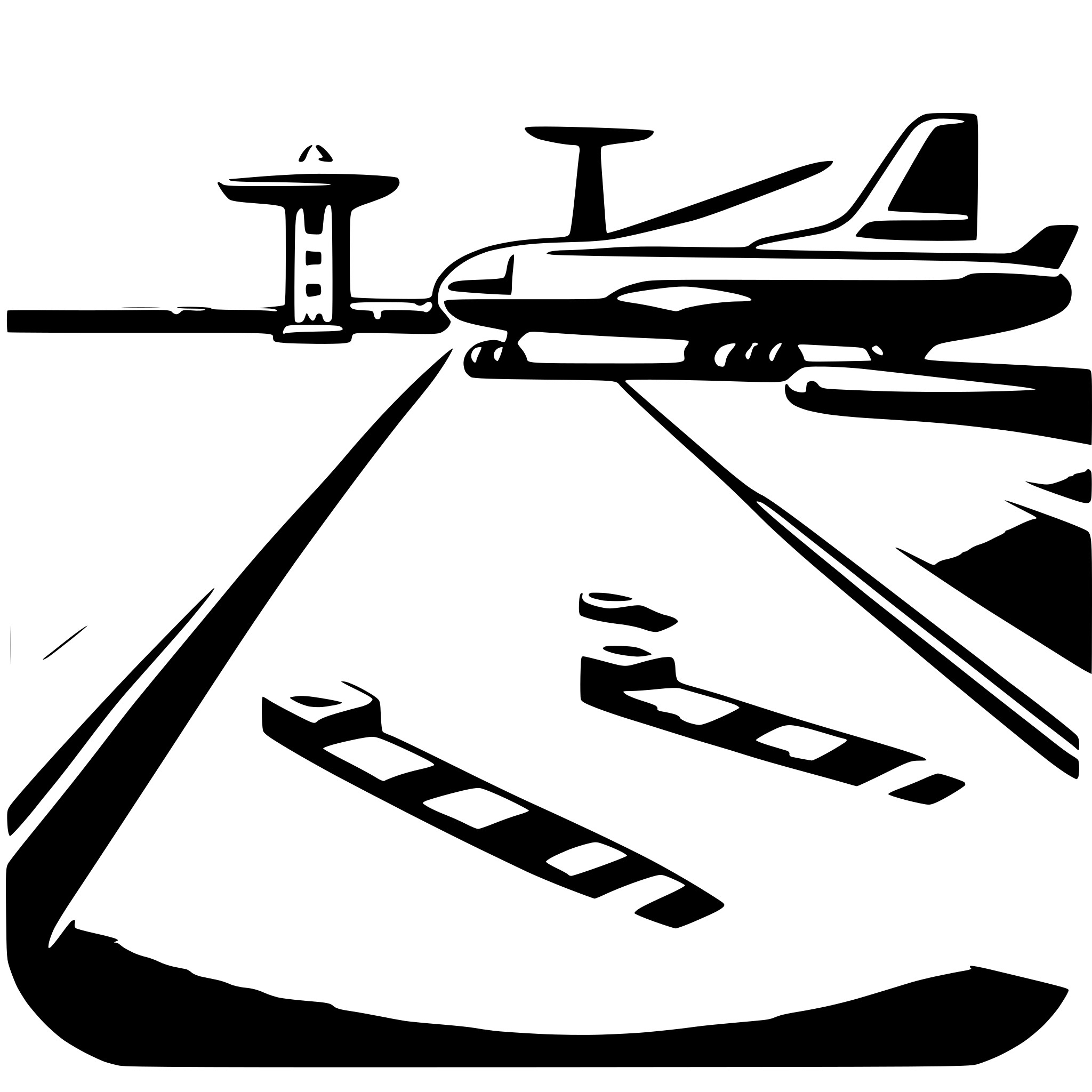 AI-generated SVG of 'airplane parking line'