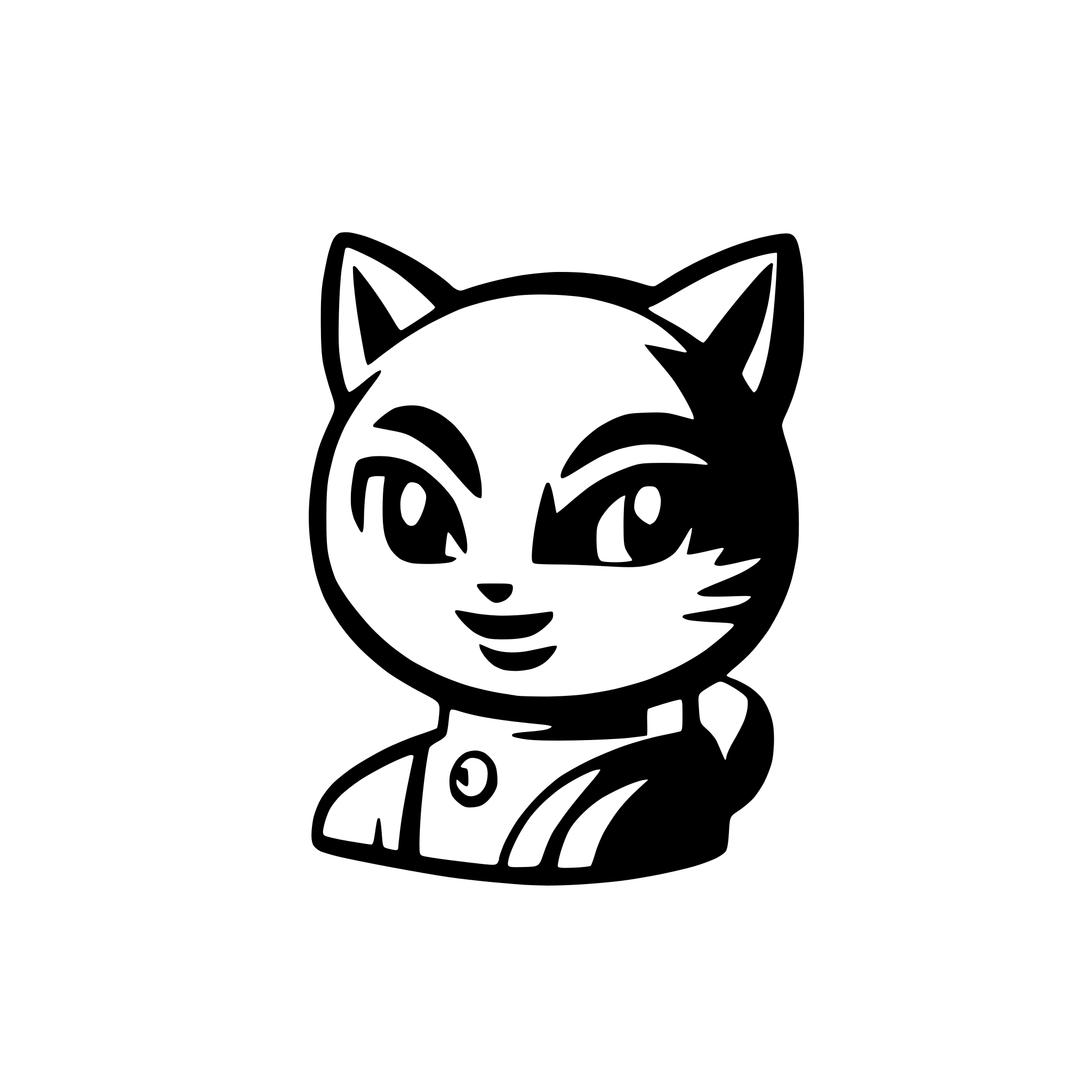 AI-generated SVG of 'space cat'