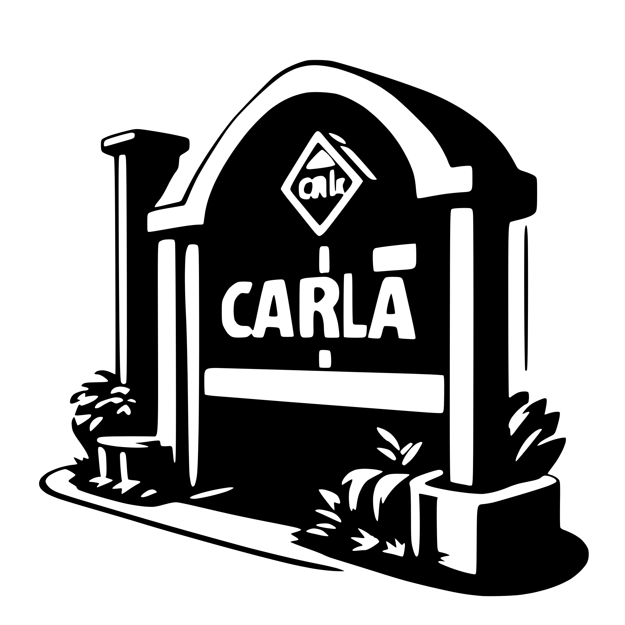 AI-generated SVG of 'Neonsign carla'