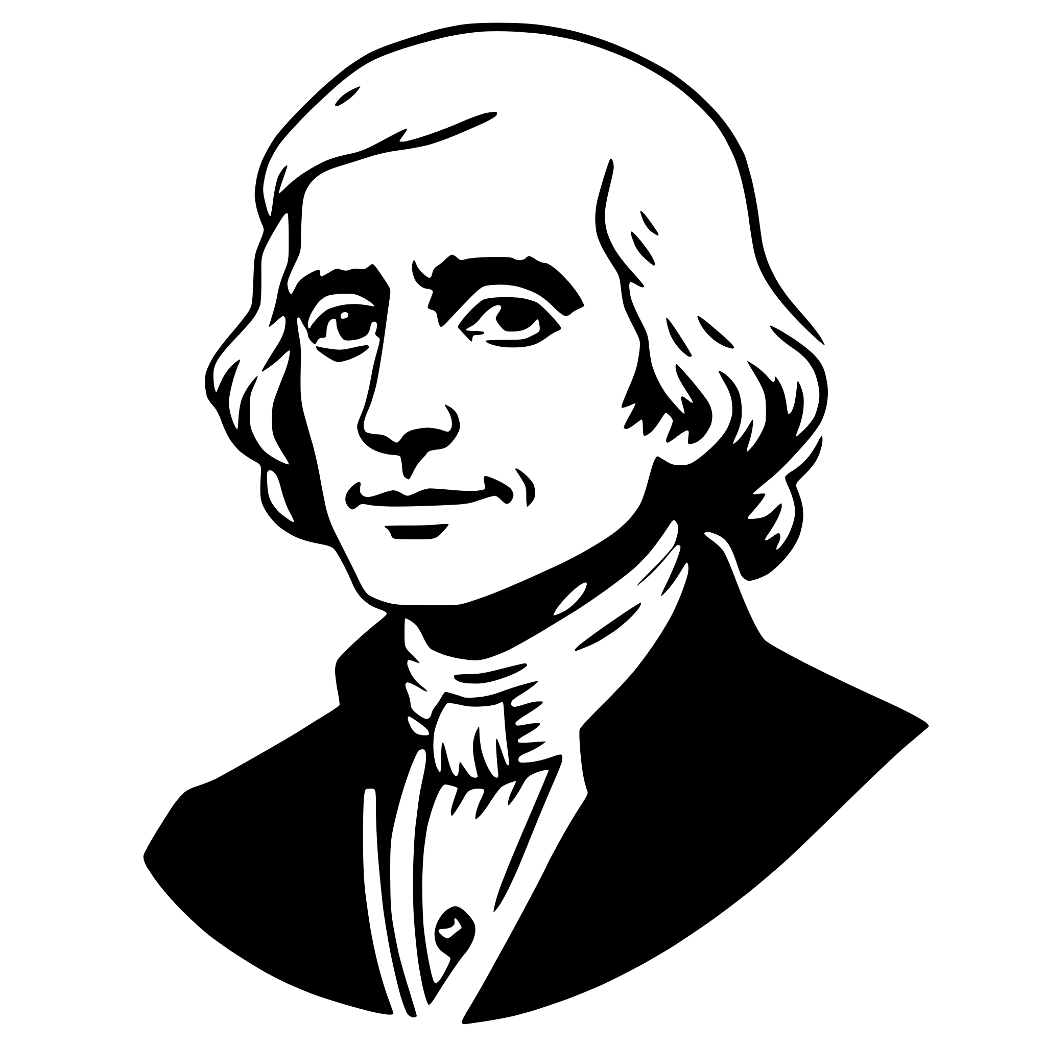 AI-generated SVG of a thomas jefferson
