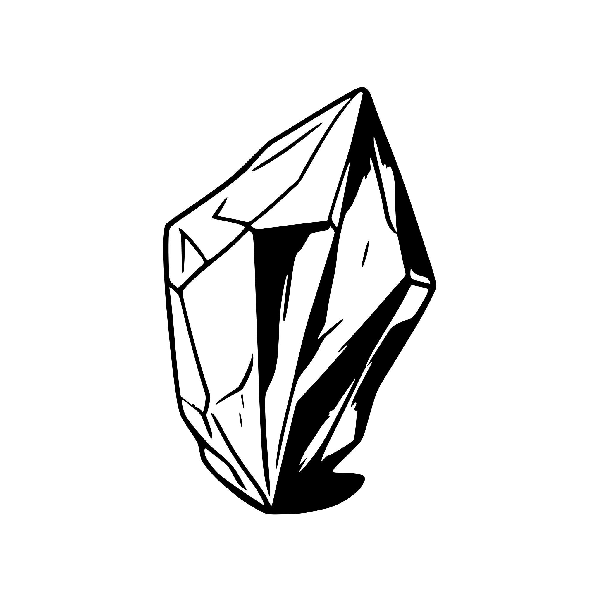 AI-generated SVG of a bronze ore in a shape of precious shard