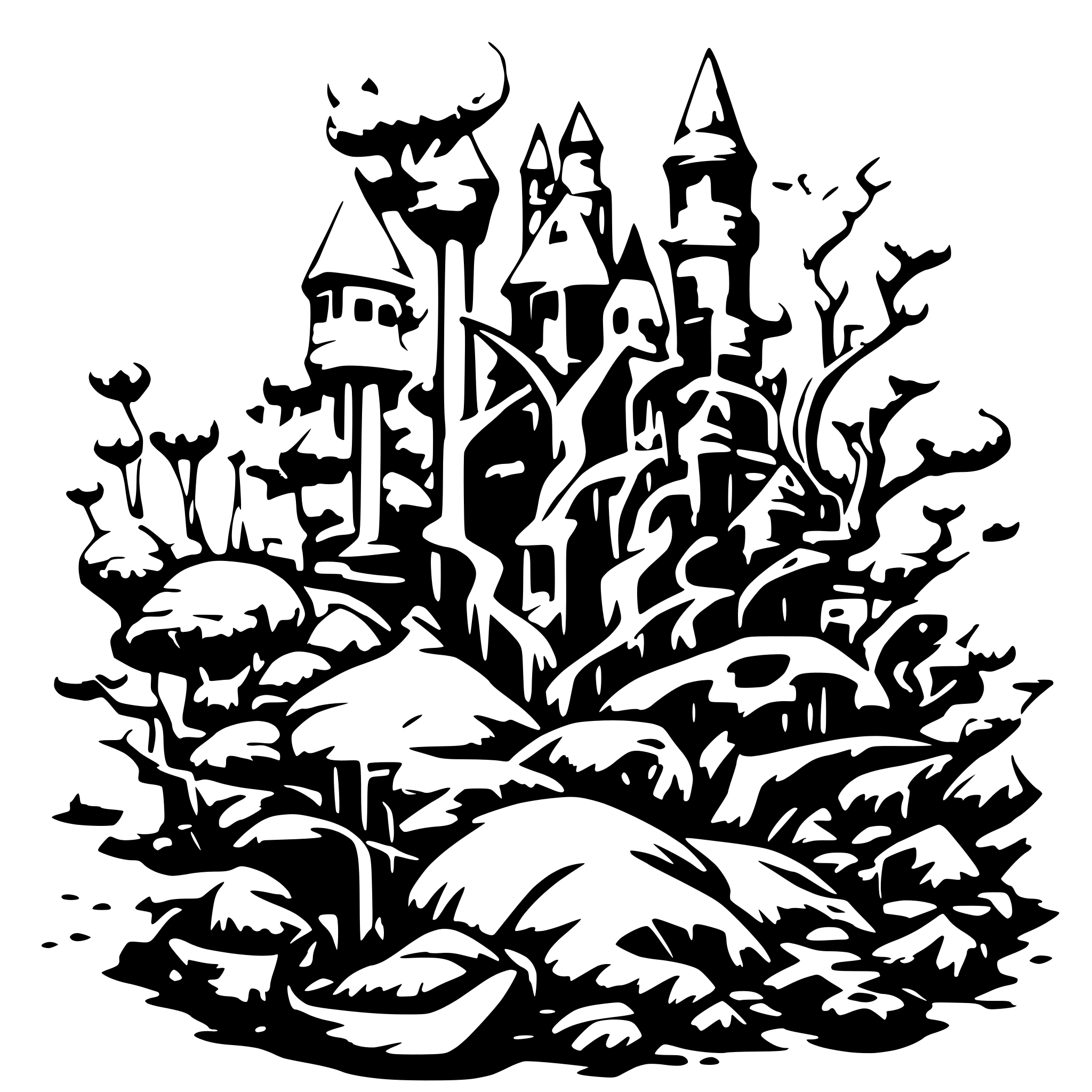 AI-generated SVG of a destruction brings new life