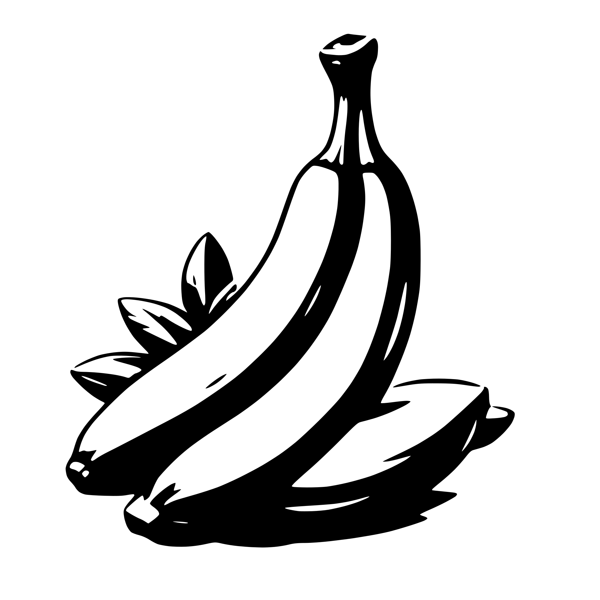 AI-generated SVG of a banana