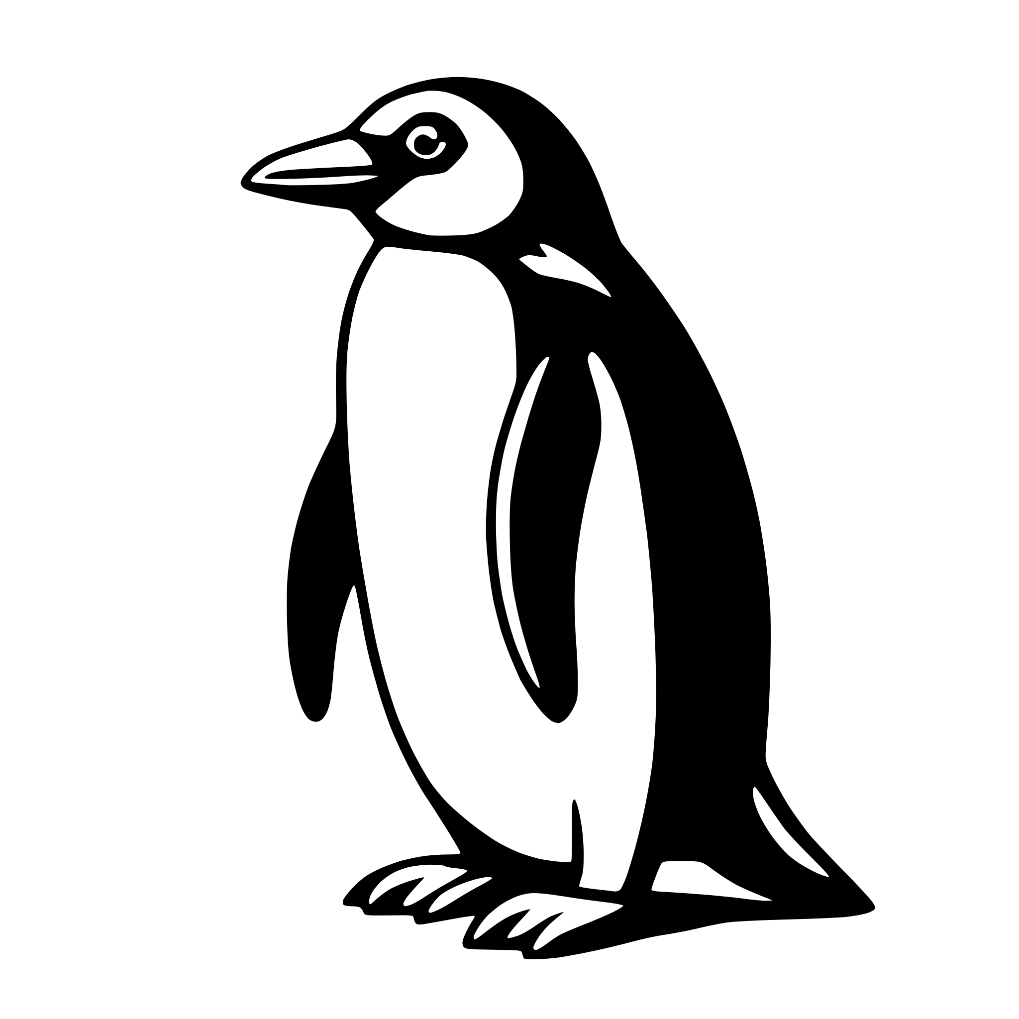 AI-generated SVG of 'penguin'