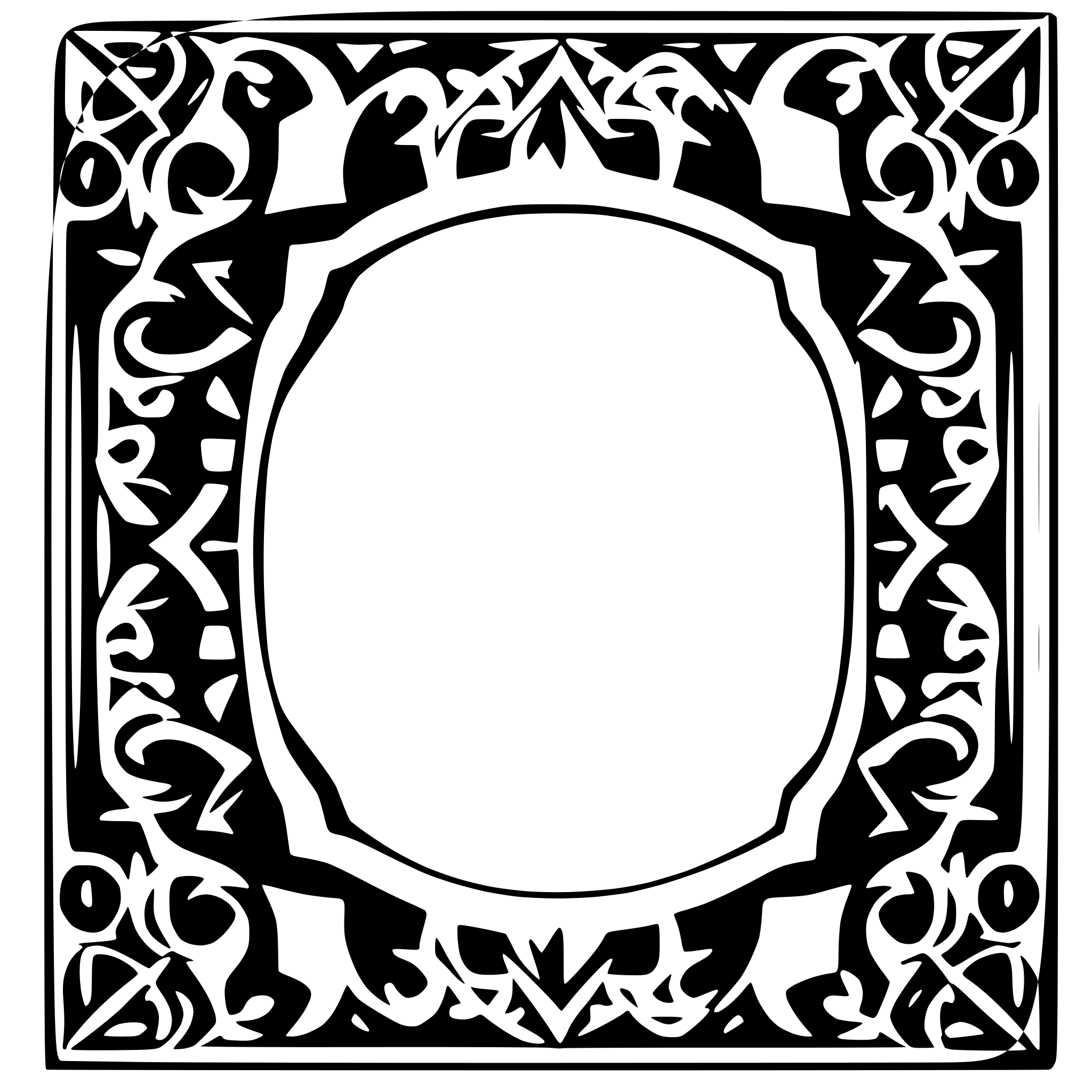 AI-generated SVG of a page border for a book that use islamic art