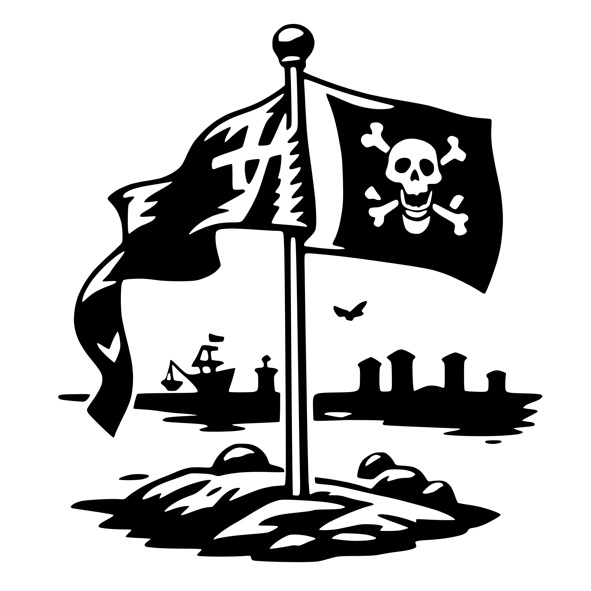 AI-generated SVG of 'pirate flag'