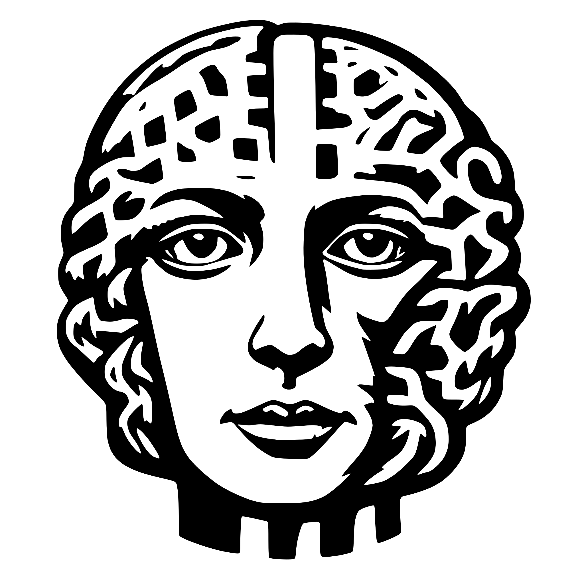AI-generated SVG of 'World within a brain'