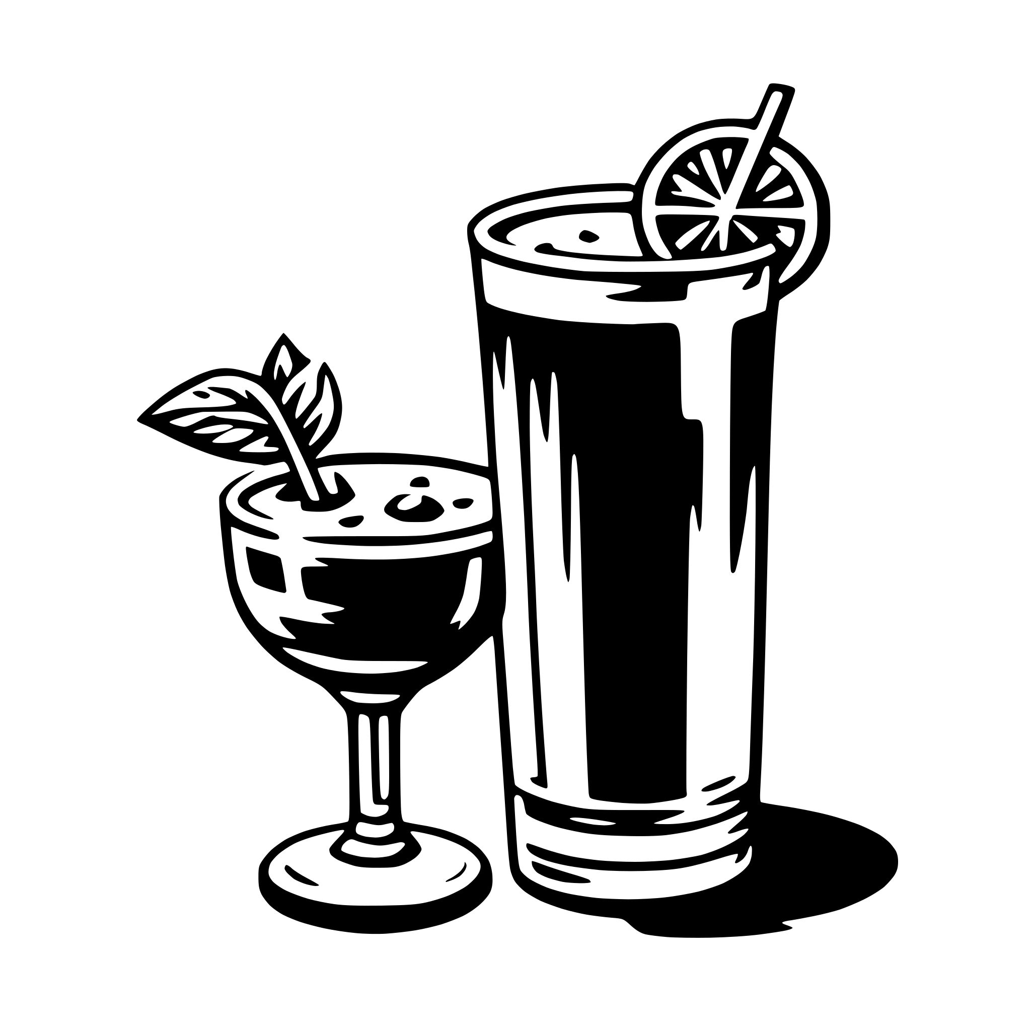 AI-generated SVG of a cocktail