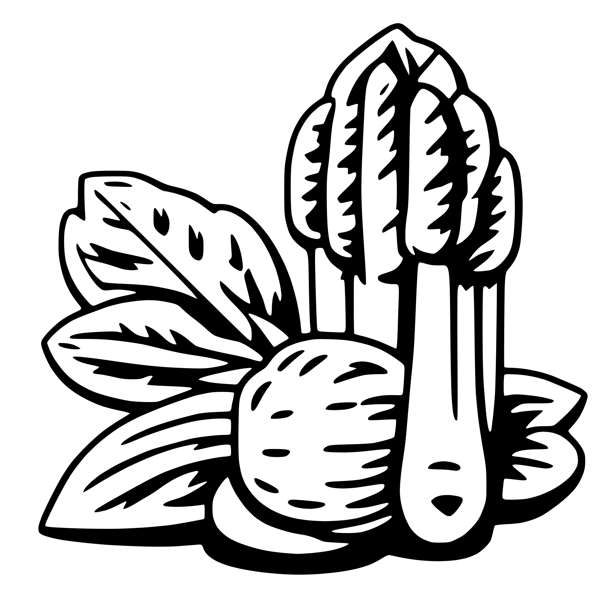 AI-generated SVG of a green vegetables