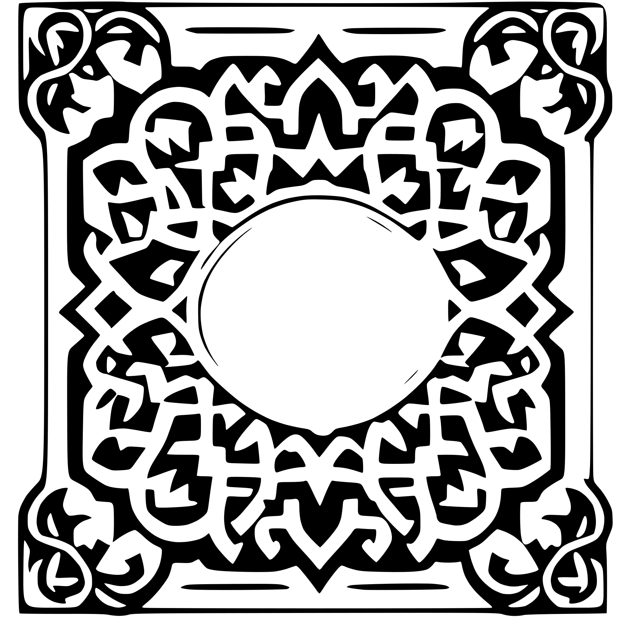 AI-generated SVG of a page border for a book that use islamic art