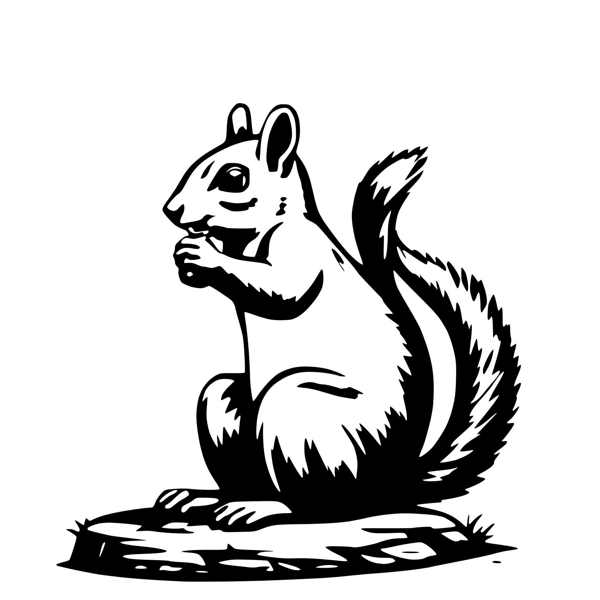 AI-generated SVG of a A high definition of a squirrel, creative idea, realistic, high quality, high resolution, clear style, copy space