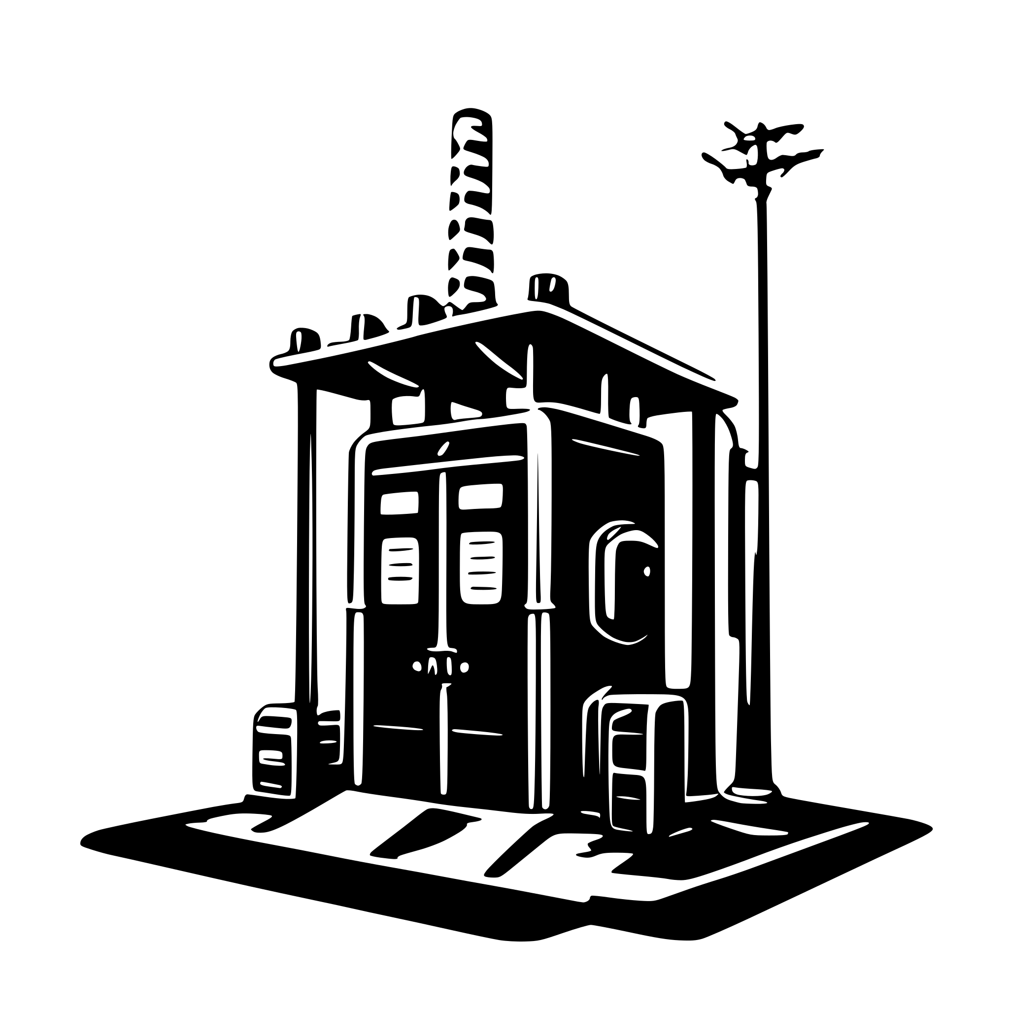 AI-generated SVG of a substation