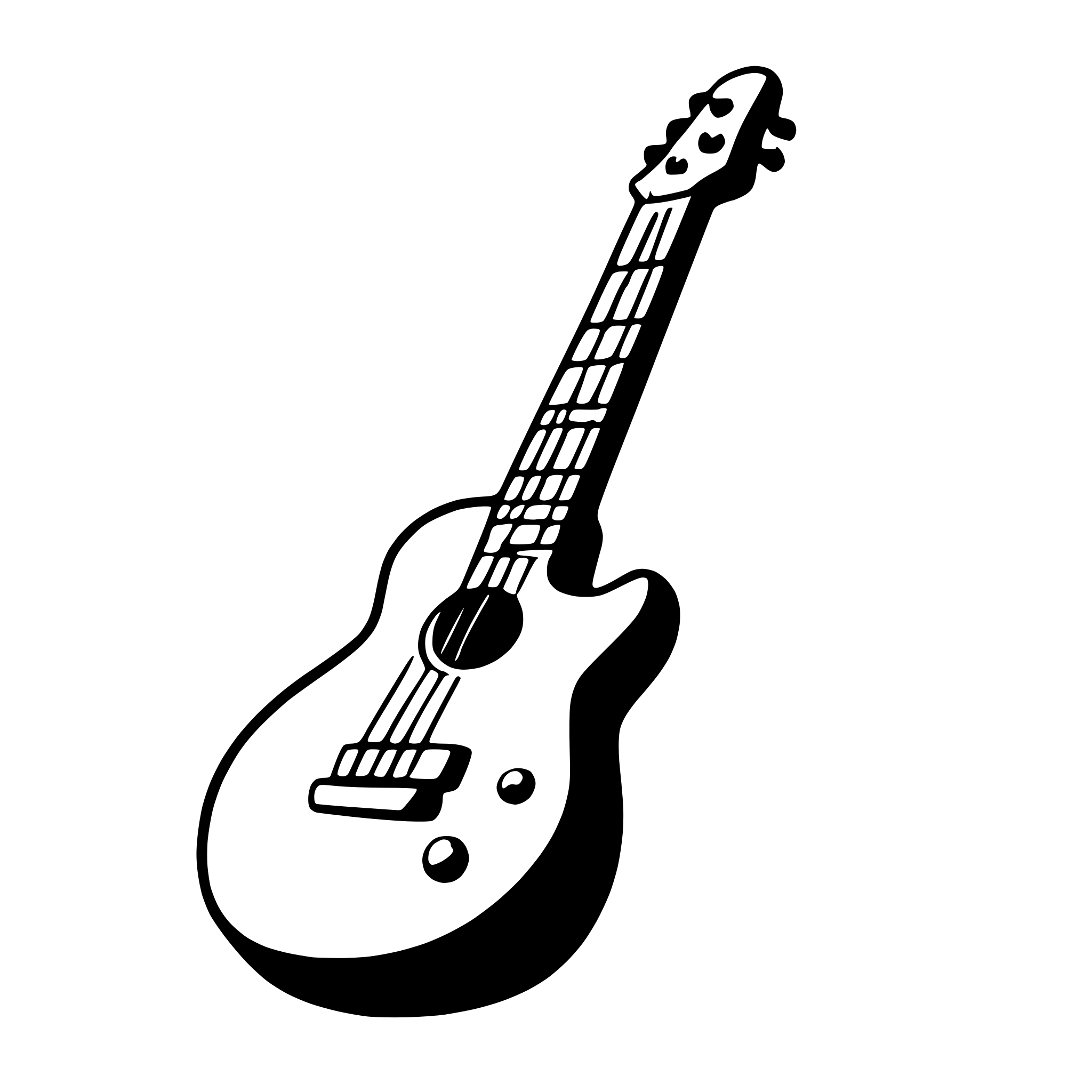 AI-generated SVG of 'Gitarre'