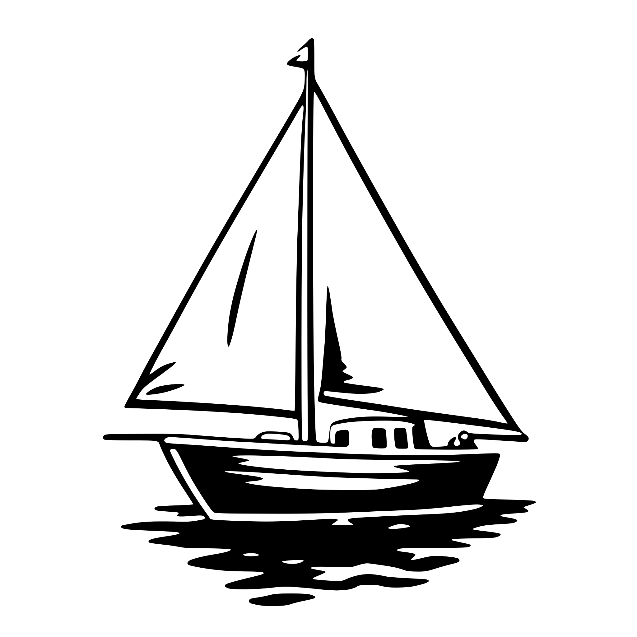 AI-generated SVG of 'sailboat'