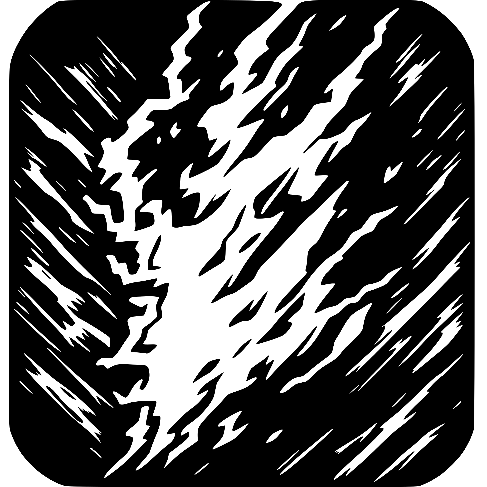 AI-generated SVG of 'Lightning damascus pattern'