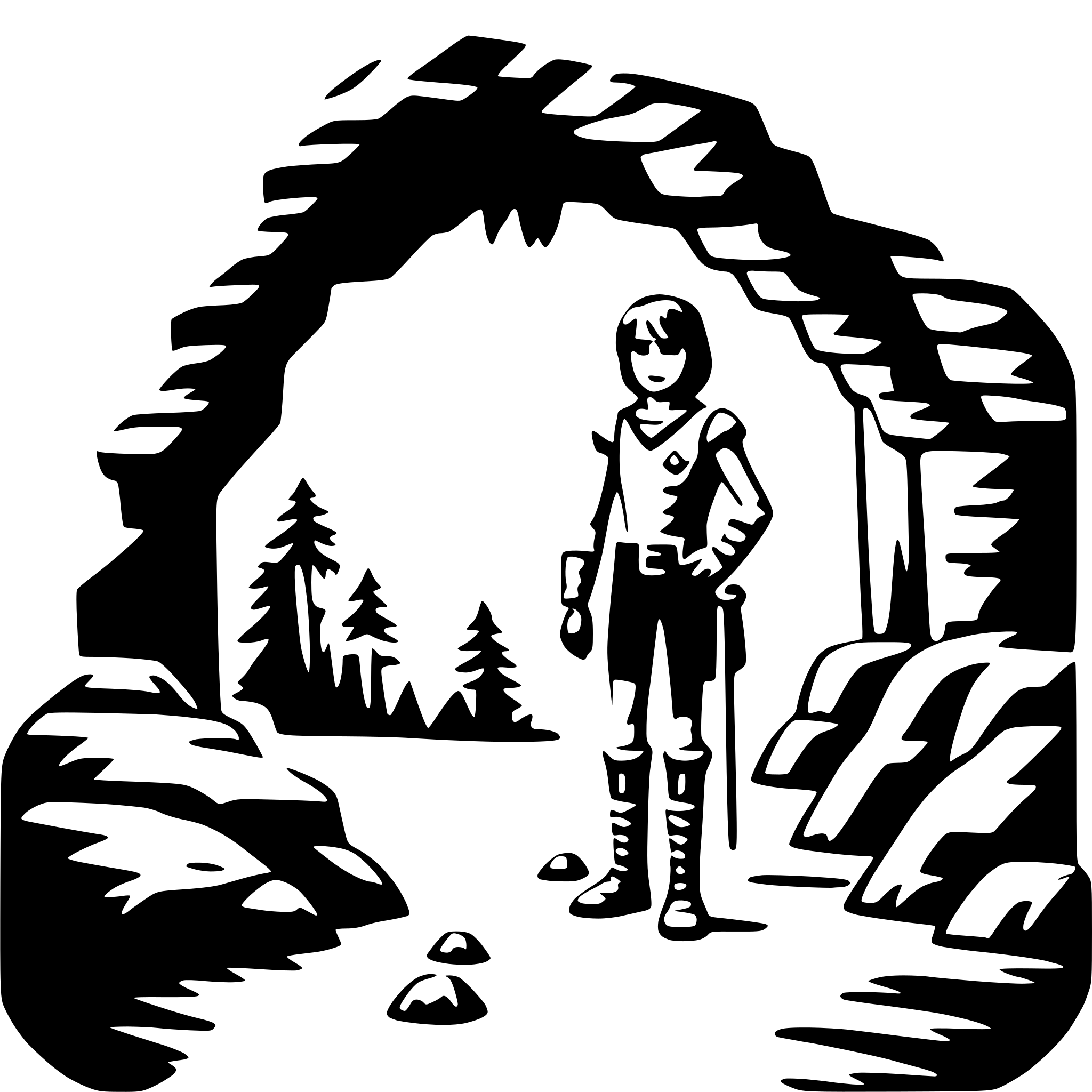 AI-generated SVG of a spelunking in cave