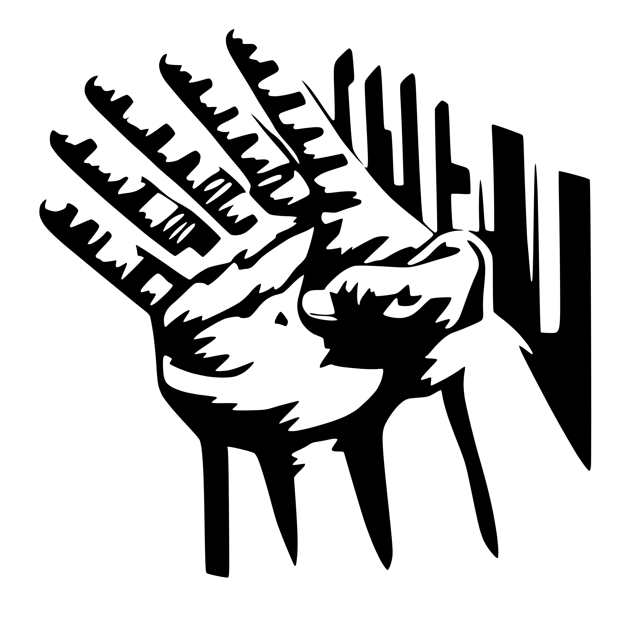 AI-generated SVG of 'a hand that generates music'