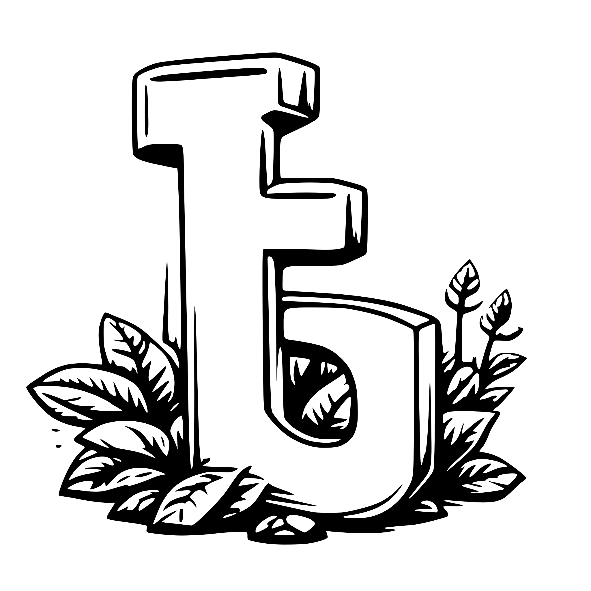 AI-generated SVG of a Letter A for tracing