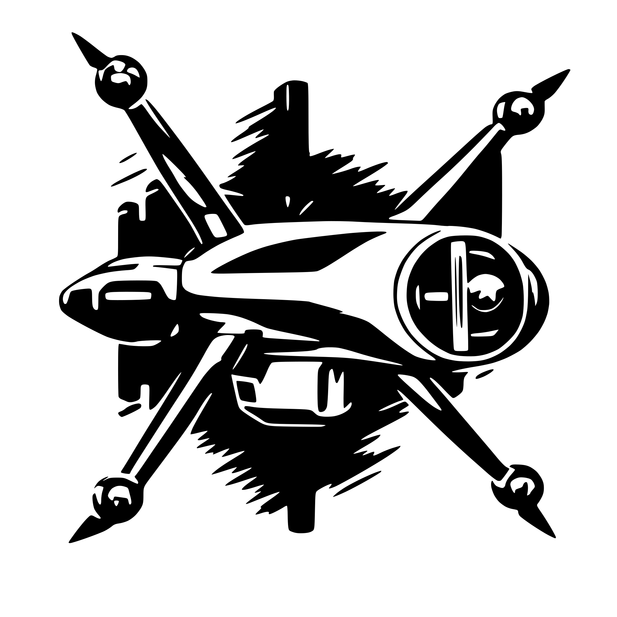 AI-generated SVG of 'Imagem de drone sobrevoando rua'