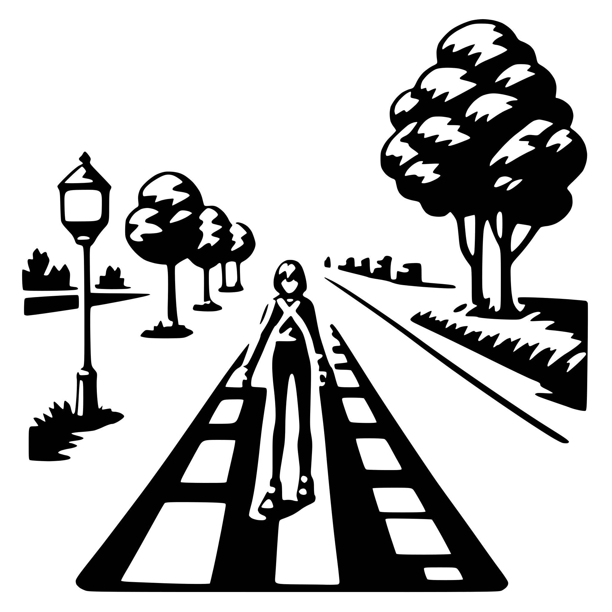 AI-generated SVG of a crosswalk