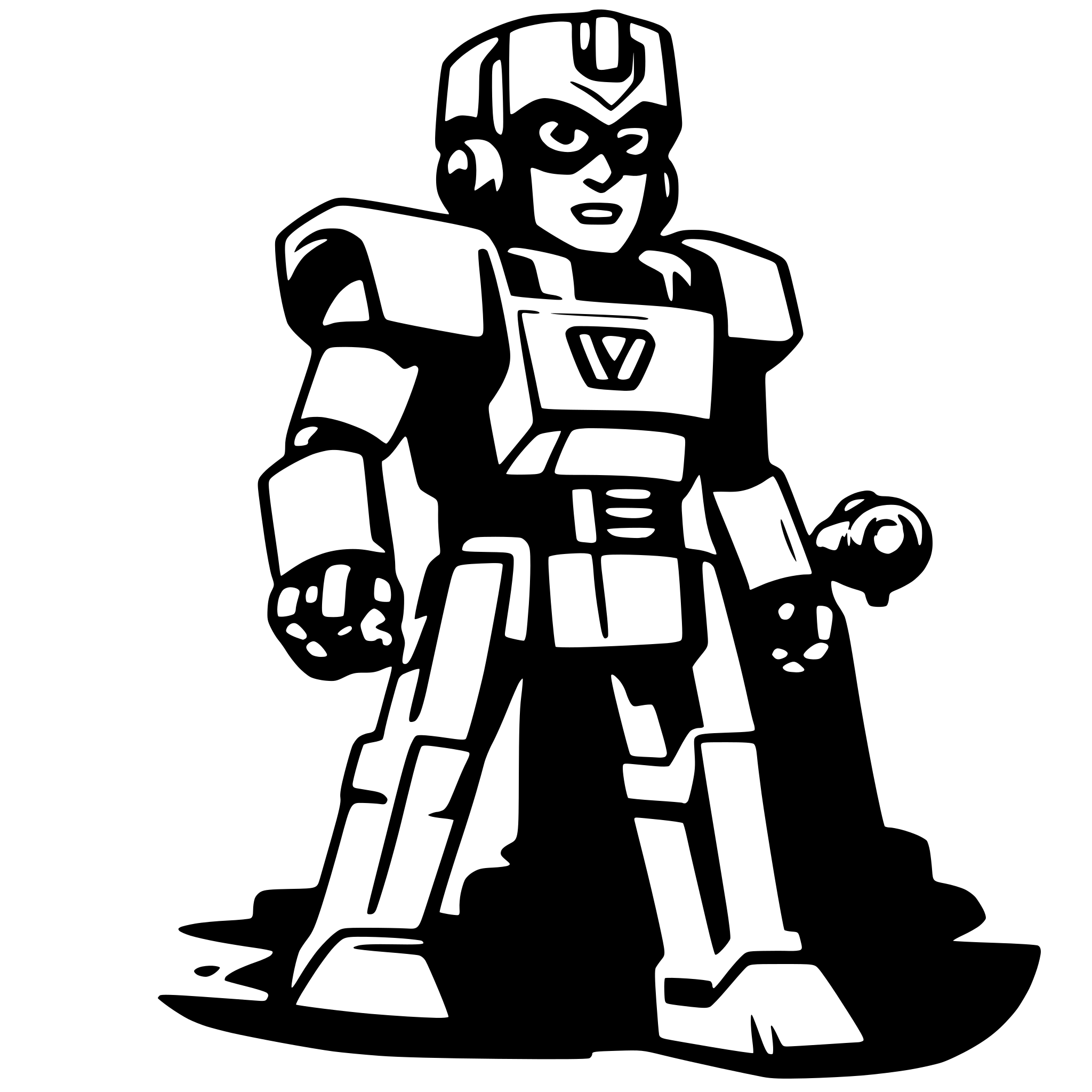 AI-generated SVG of a voltron