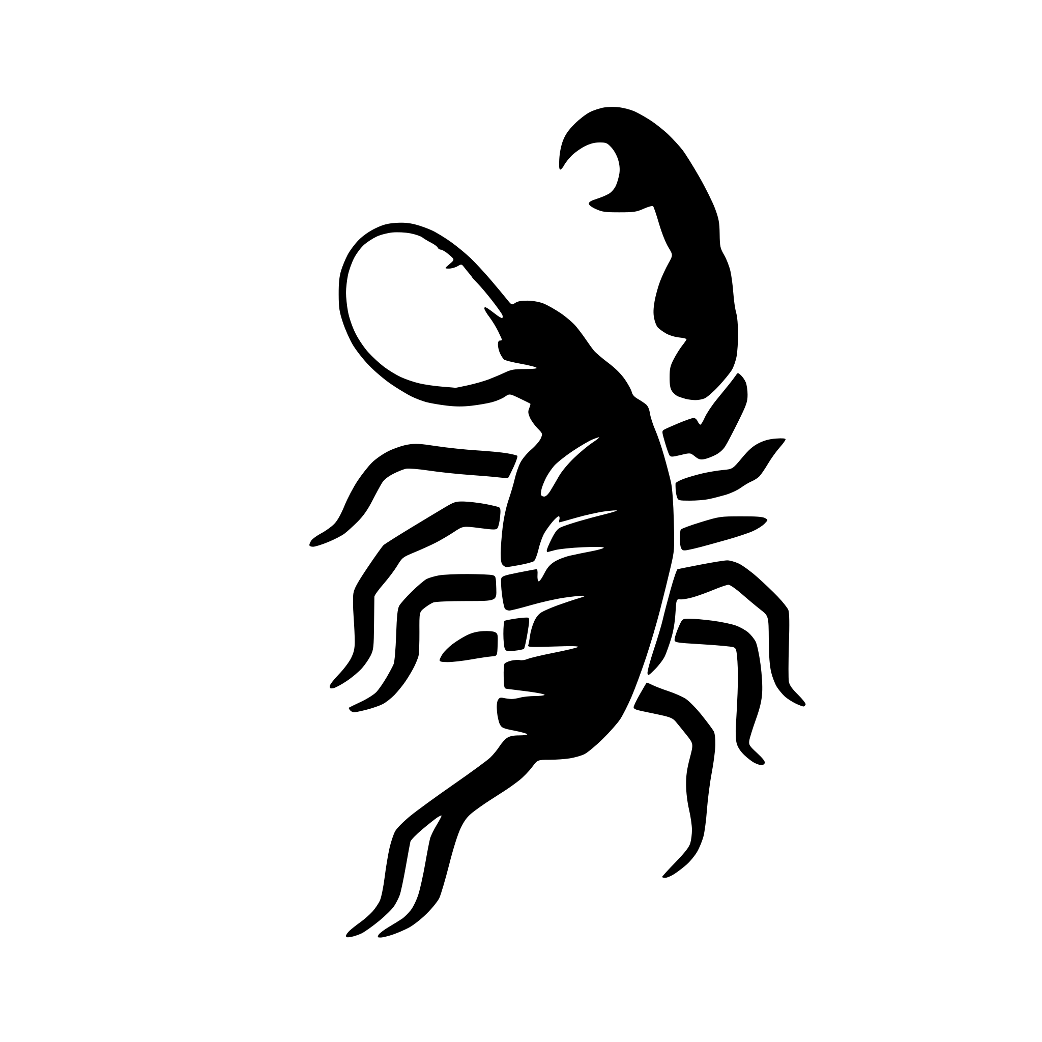 AI-generated SVG of a scorpion