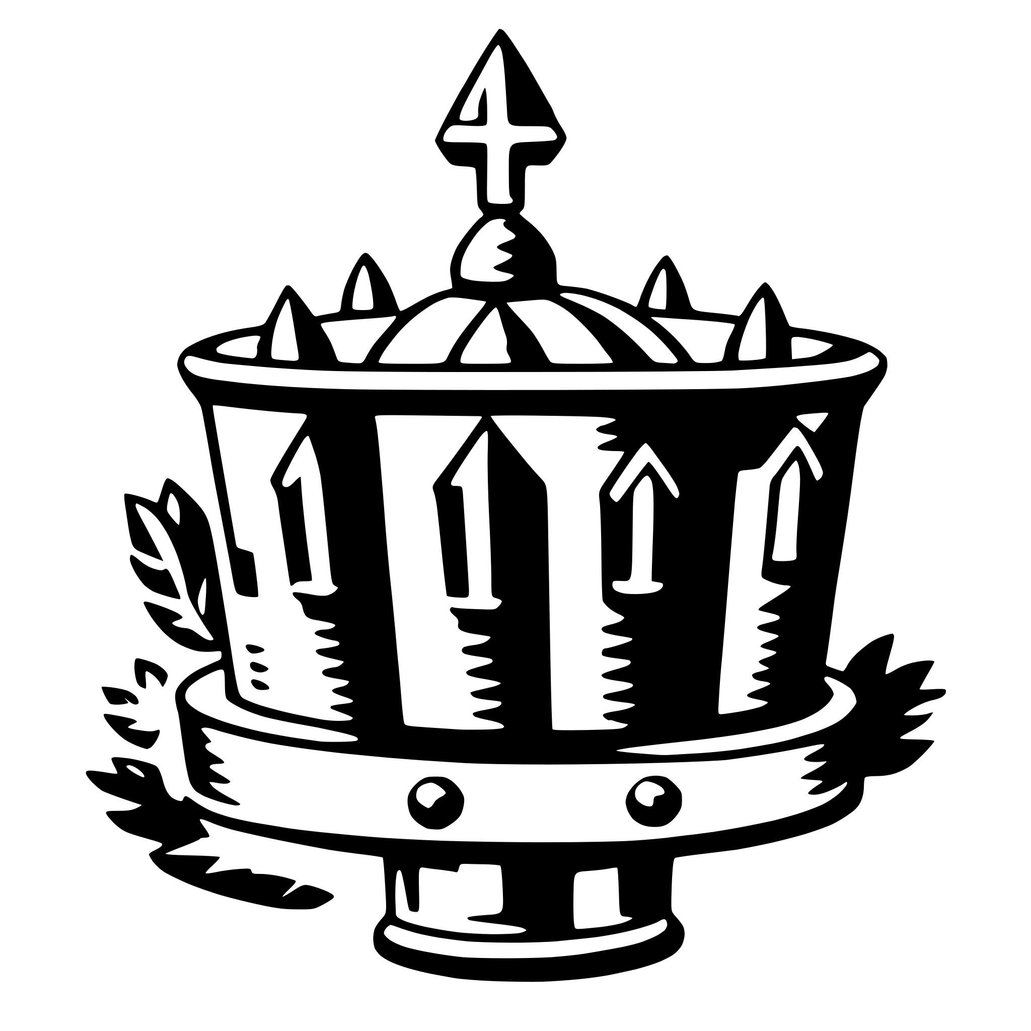 AI-generated SVG of a coronet