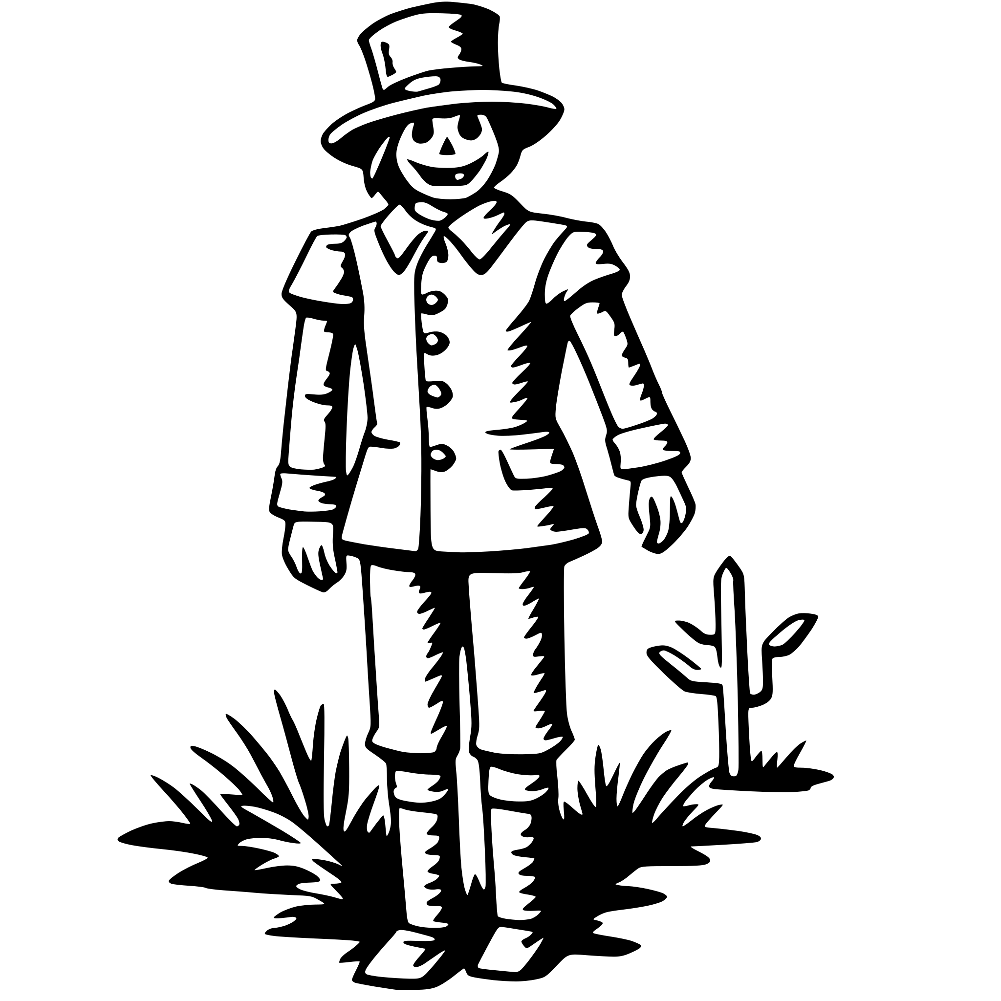 AI-generated SVG of 'scarecrow'