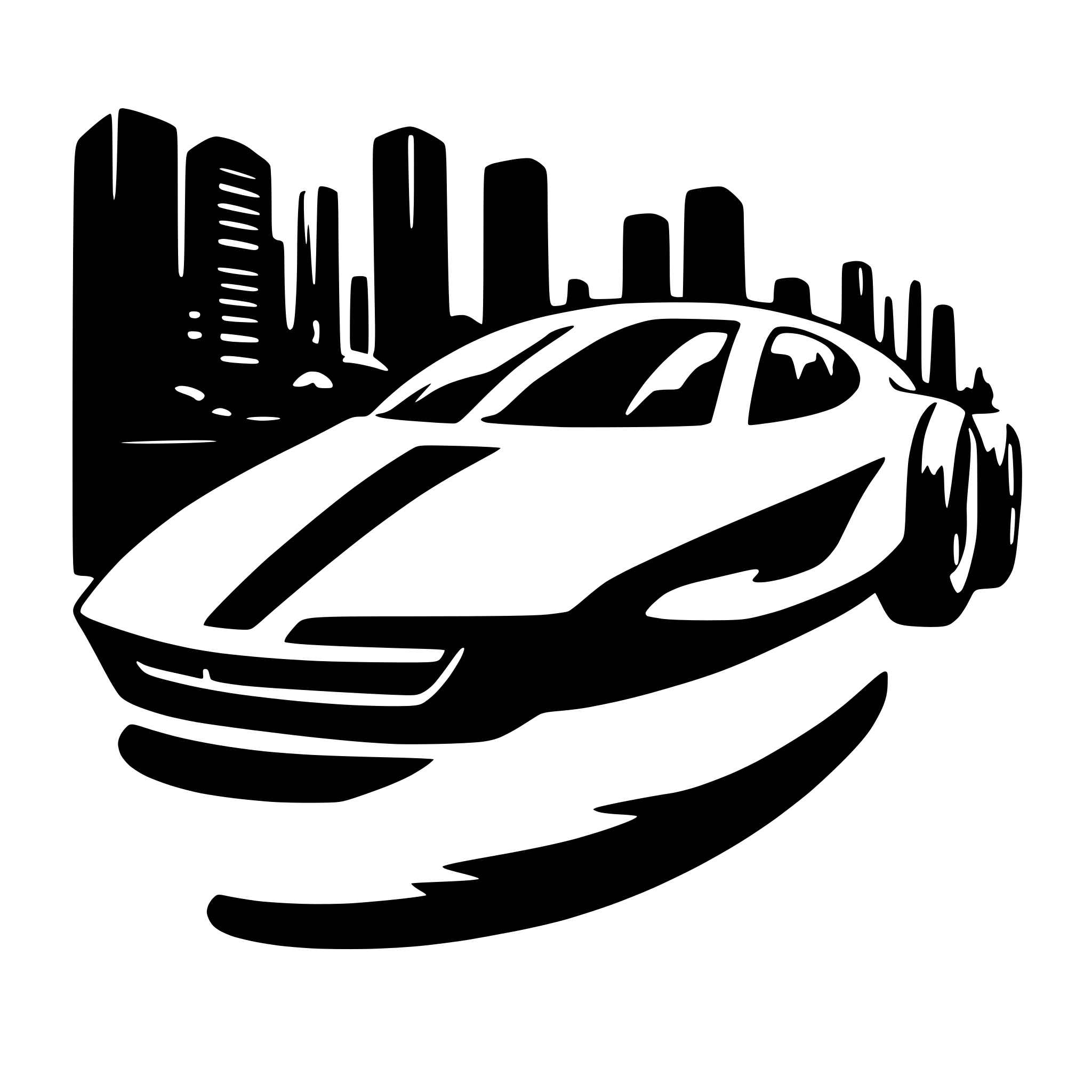 AI-generated SVG of 'Futuristic car'