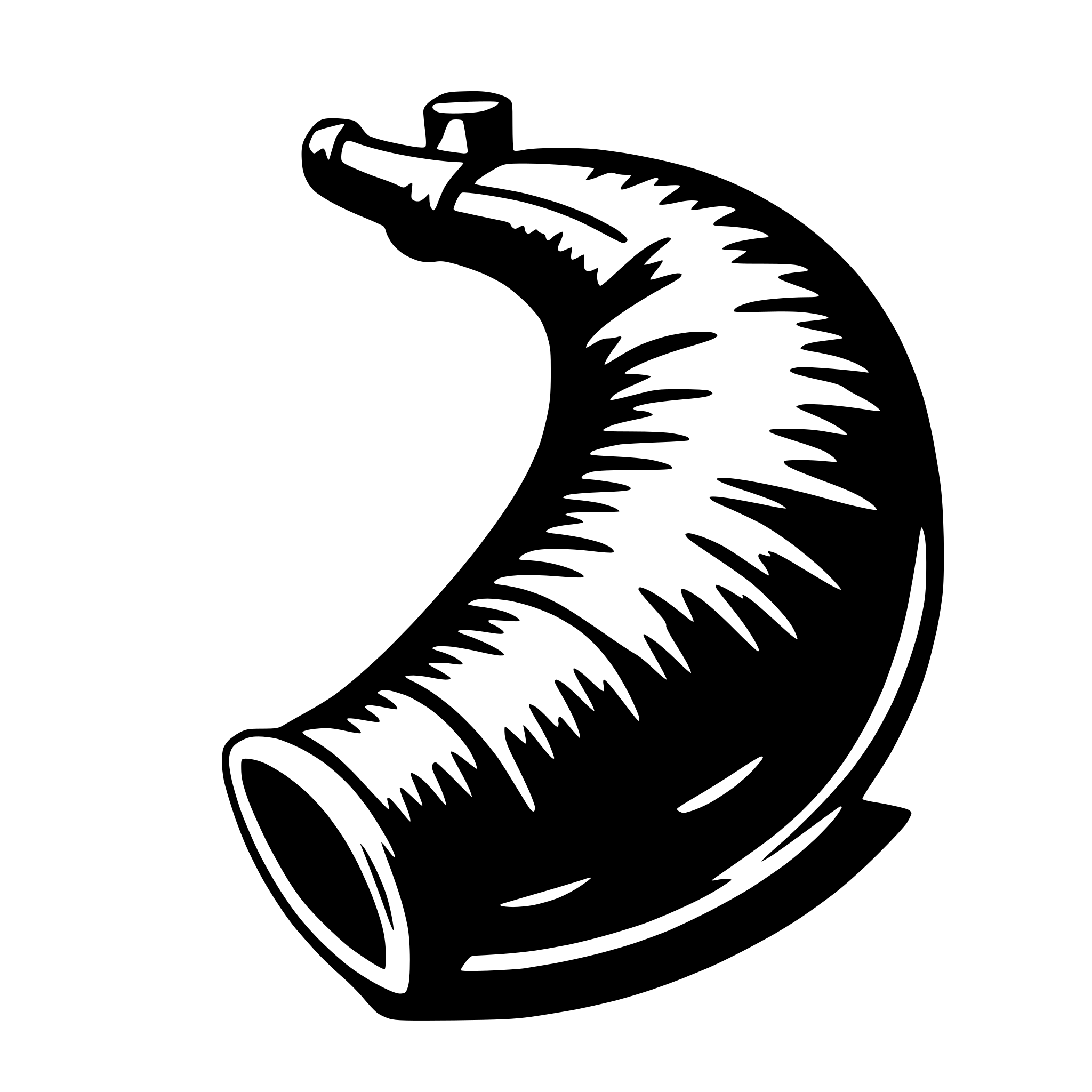 AI-generated SVG of a horn