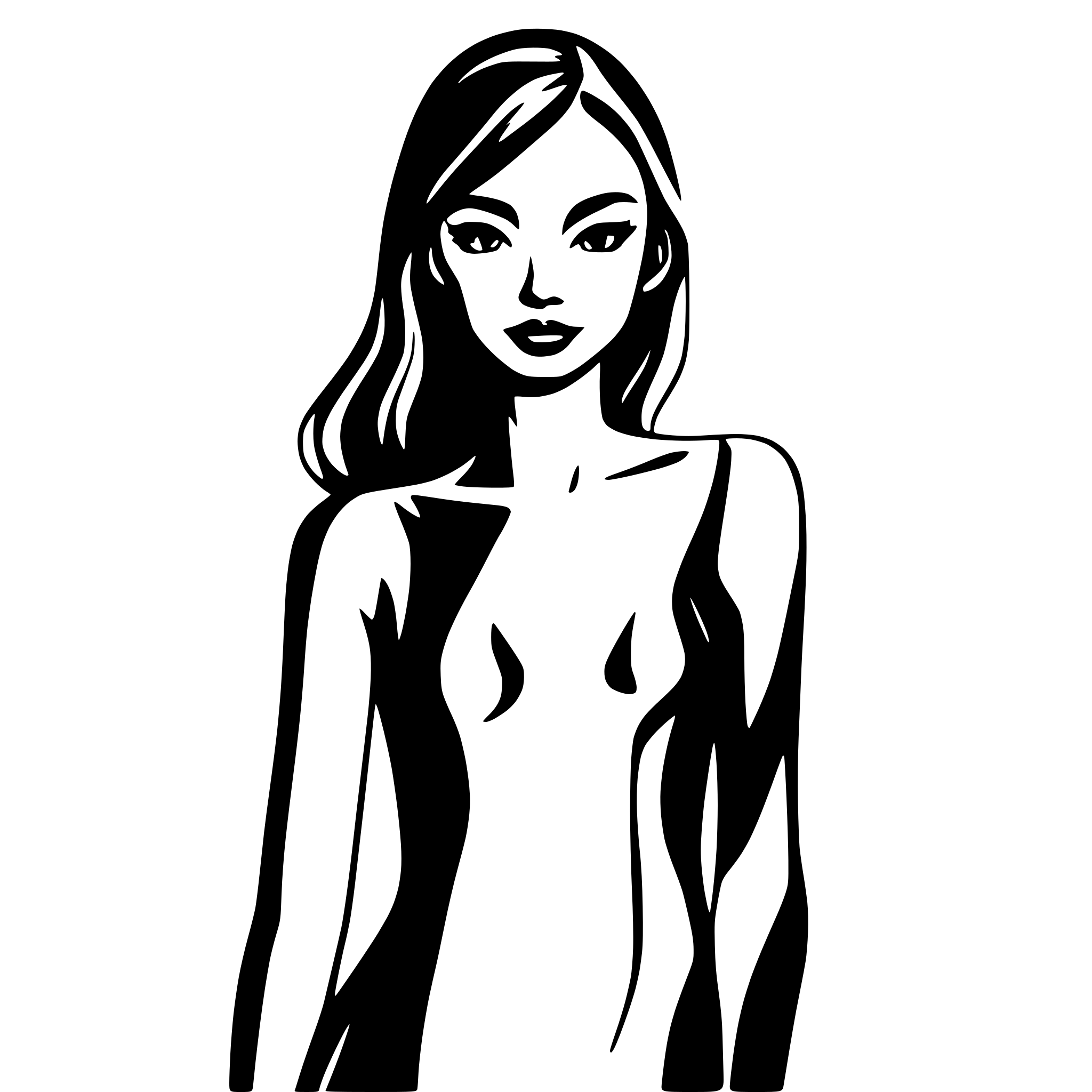 AI-generated SVG of a frontal human silhouette