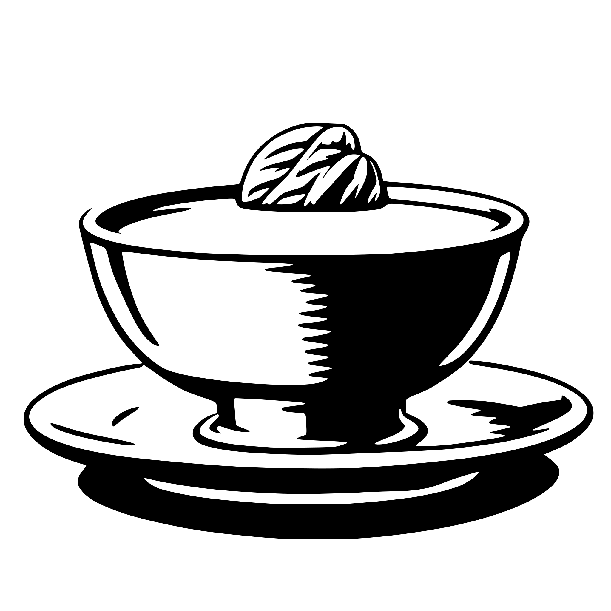 AI-generated SVG of a saucer