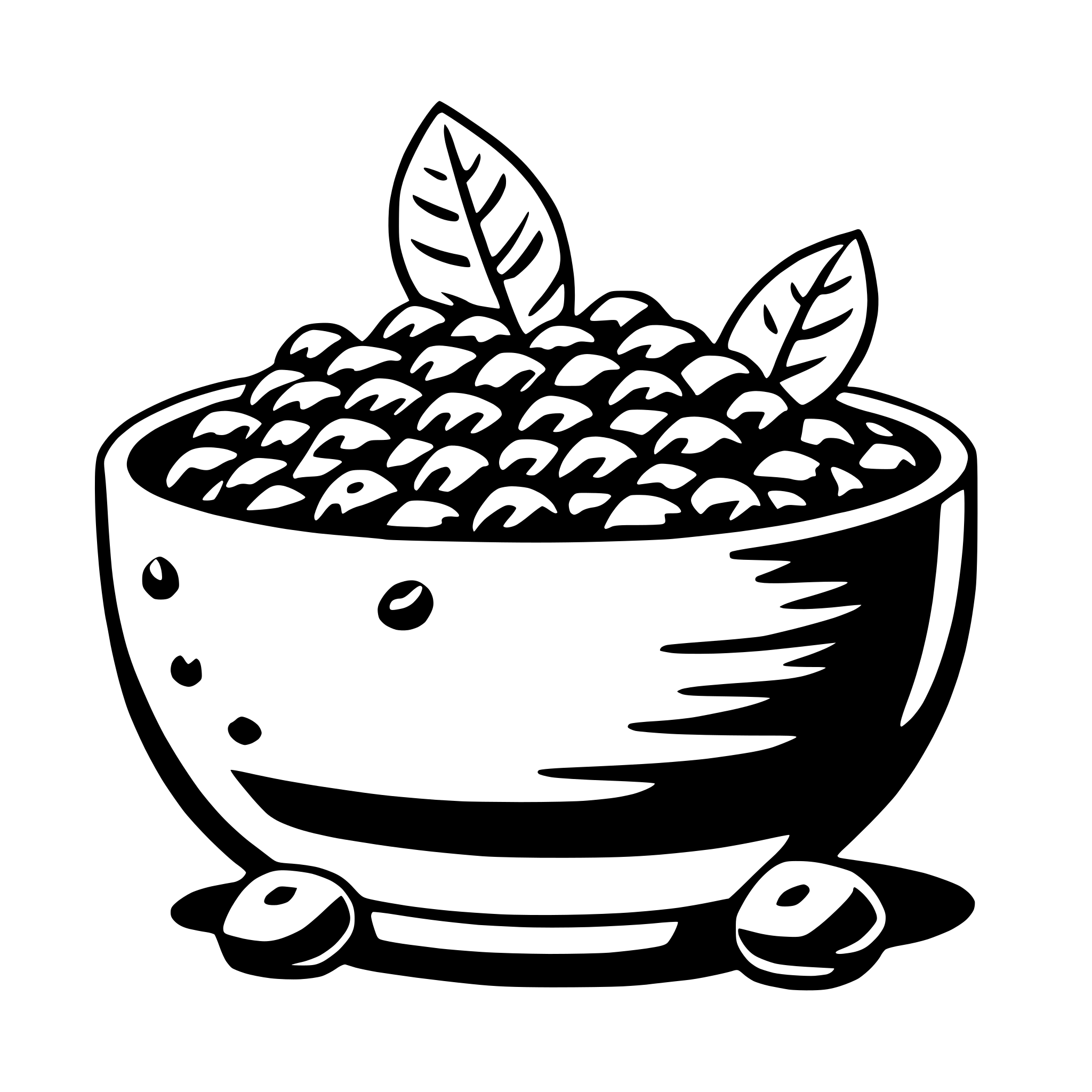 AI-generated SVG of a chia seed