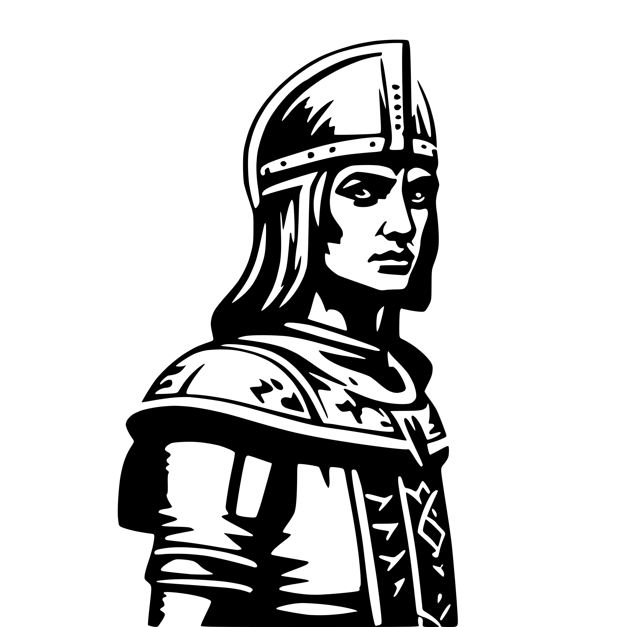 AI-generated SVG of 'Ukrainian warrior'
