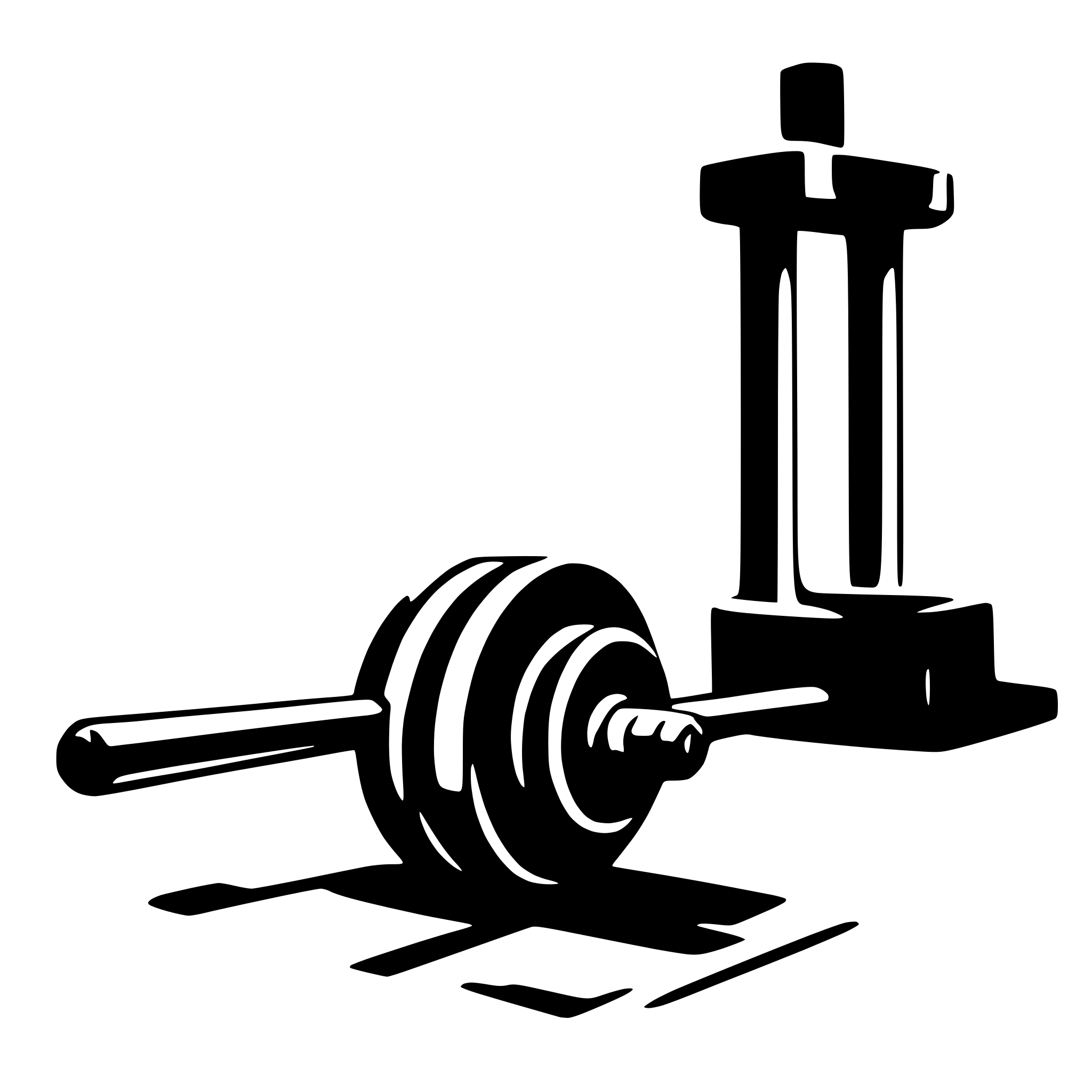 AI-generated SVG of a barbell