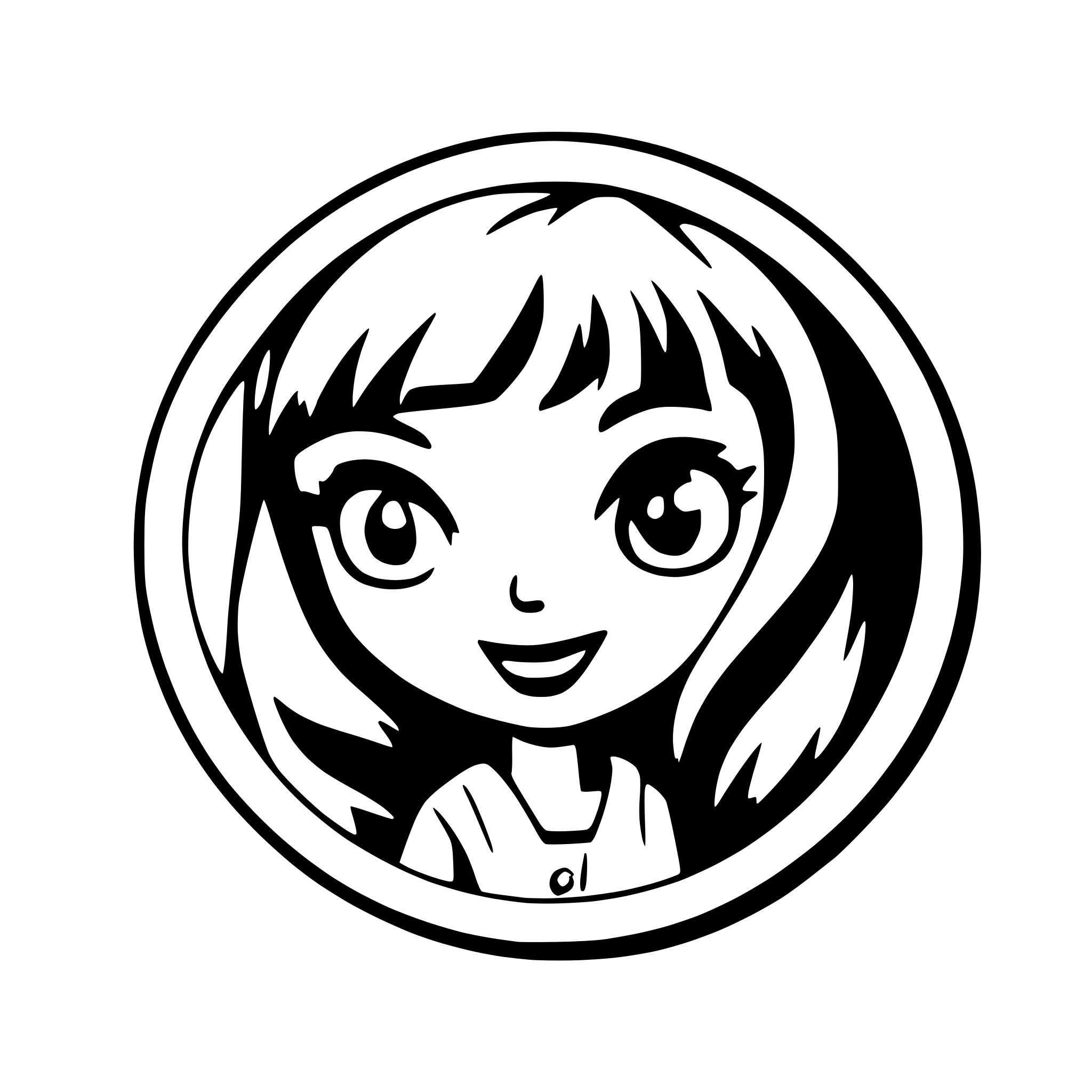 AI-generated SVG of a icon of a academy of art