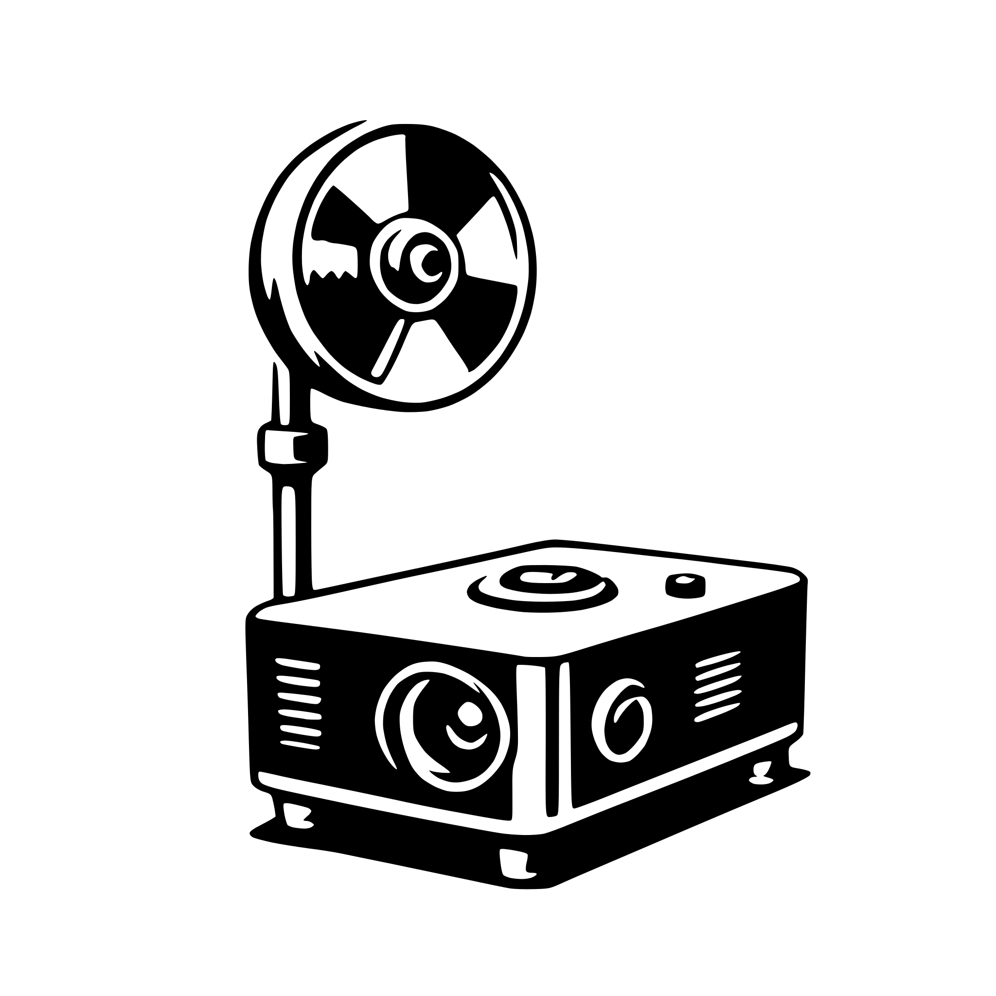 AI-generated SVG of a projector