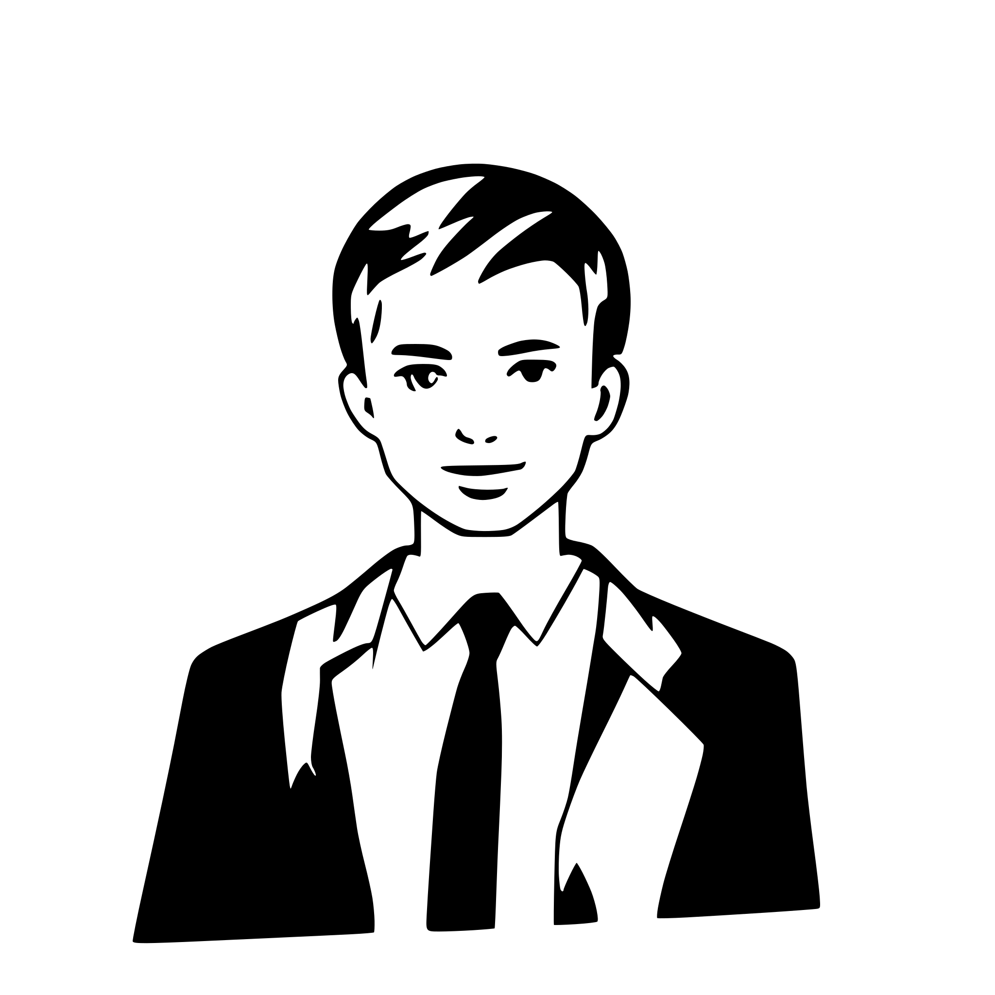 AI-generated SVG of a a german man