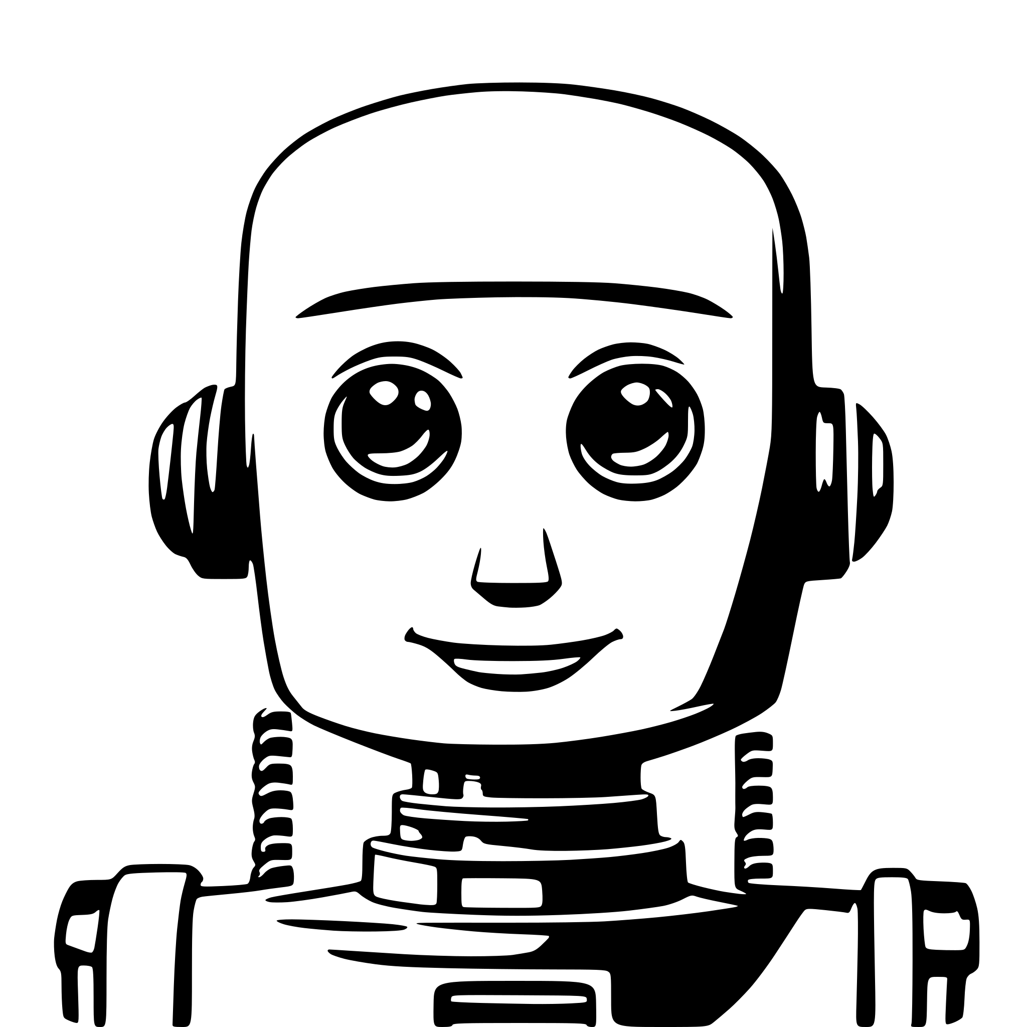 AI-generated SVG of 'robot avatar image omantel theme'