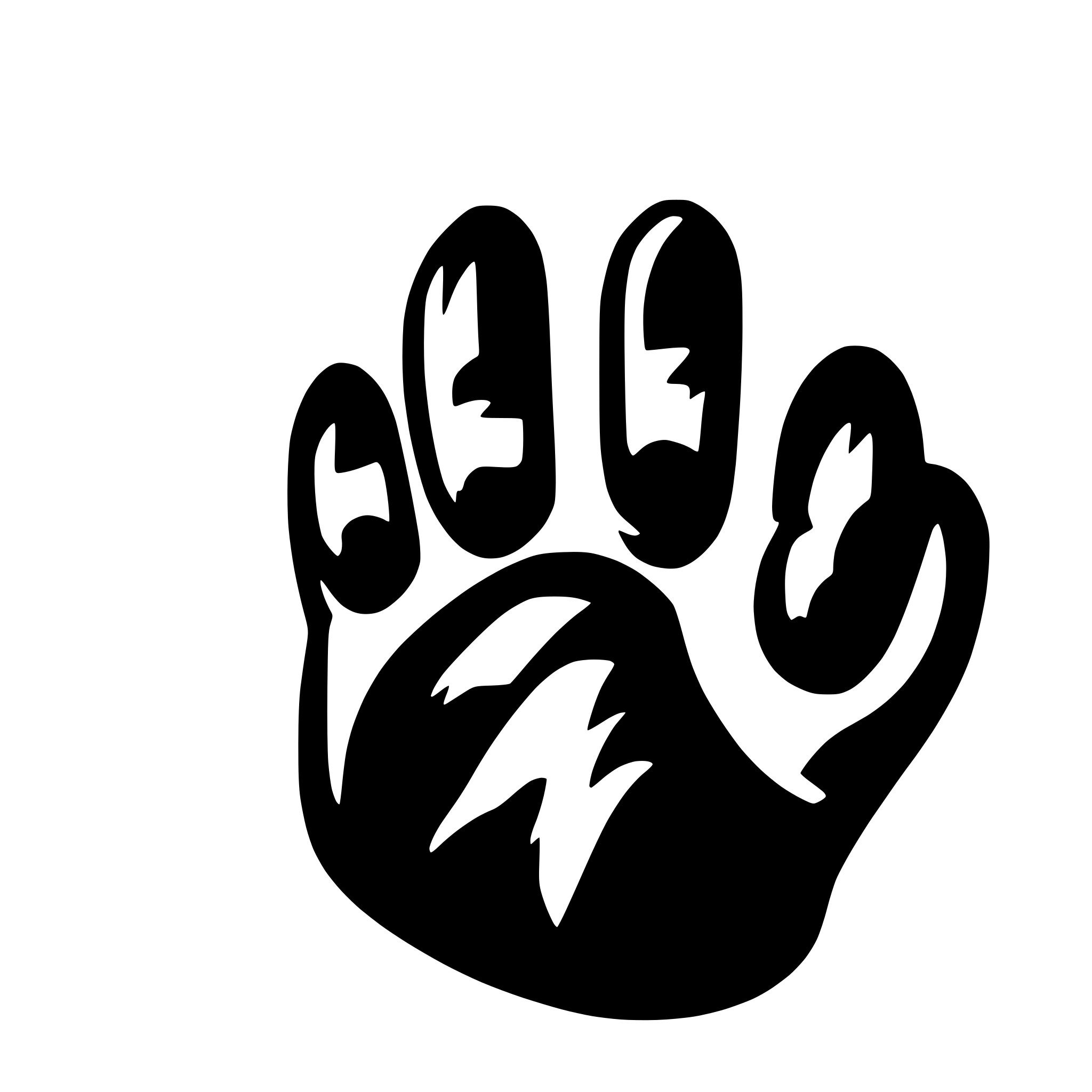 AI-generated SVG of 'paw'