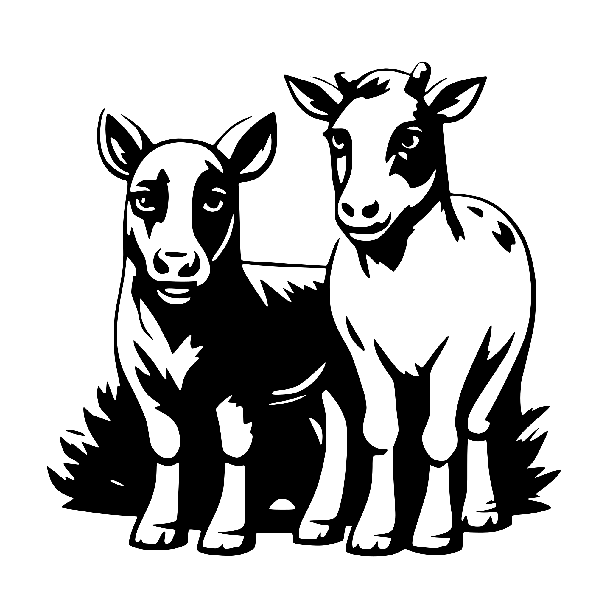 AI-generated SVG of a domestic animals