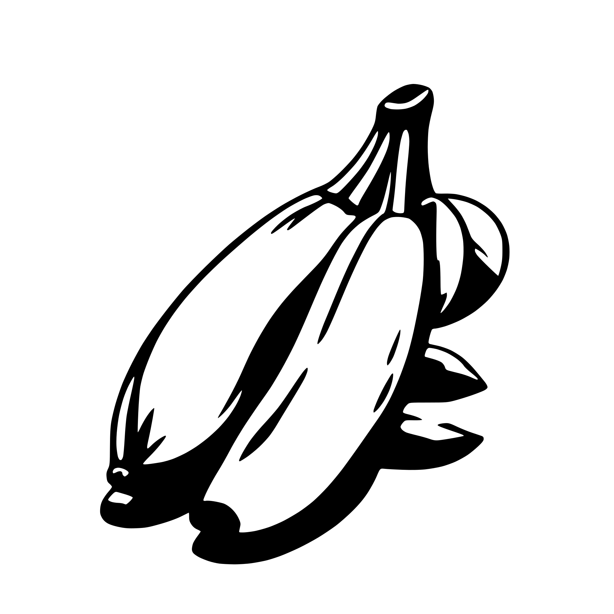 AI-generated SVG of a banana