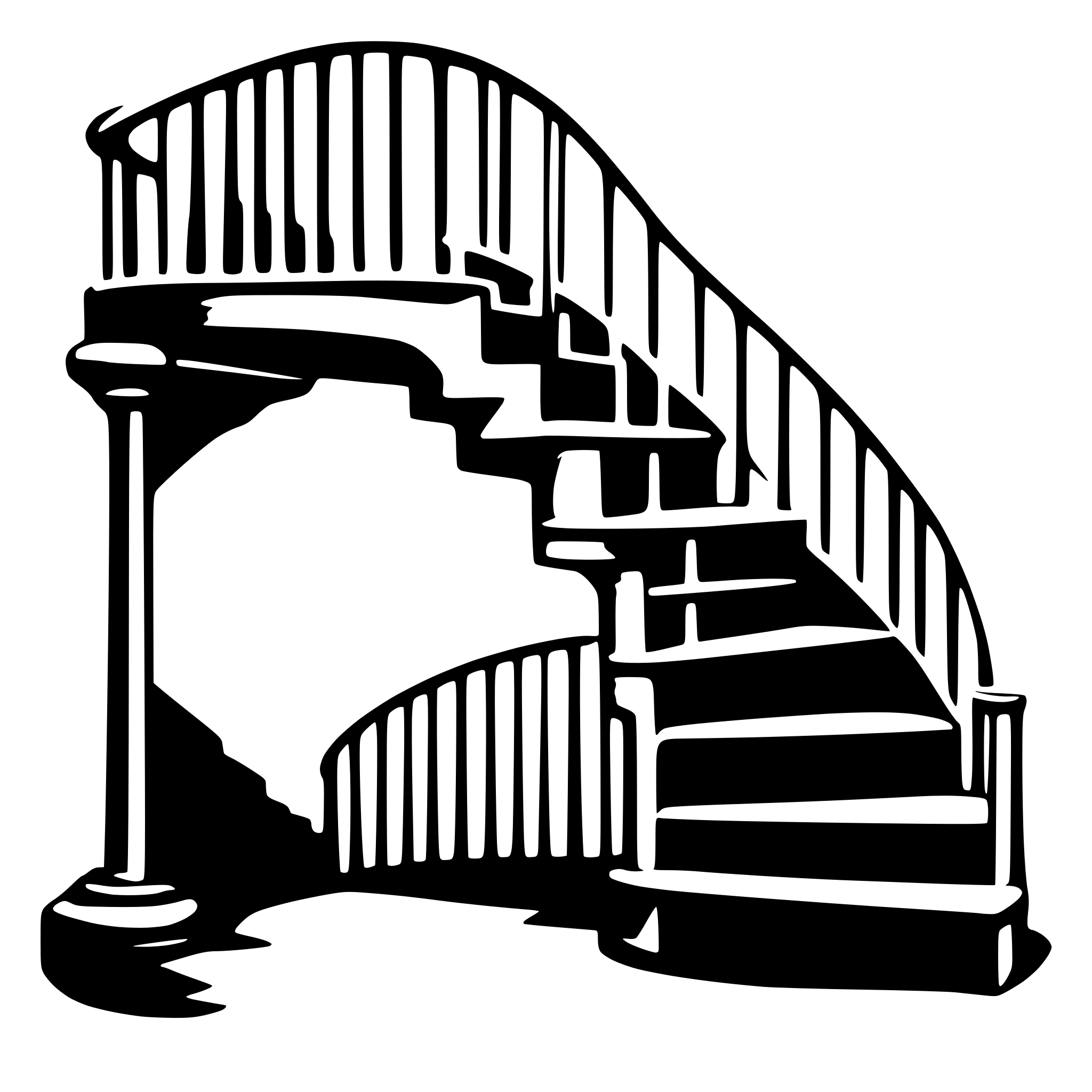 AI-generated SVG of 'spiral stairs'