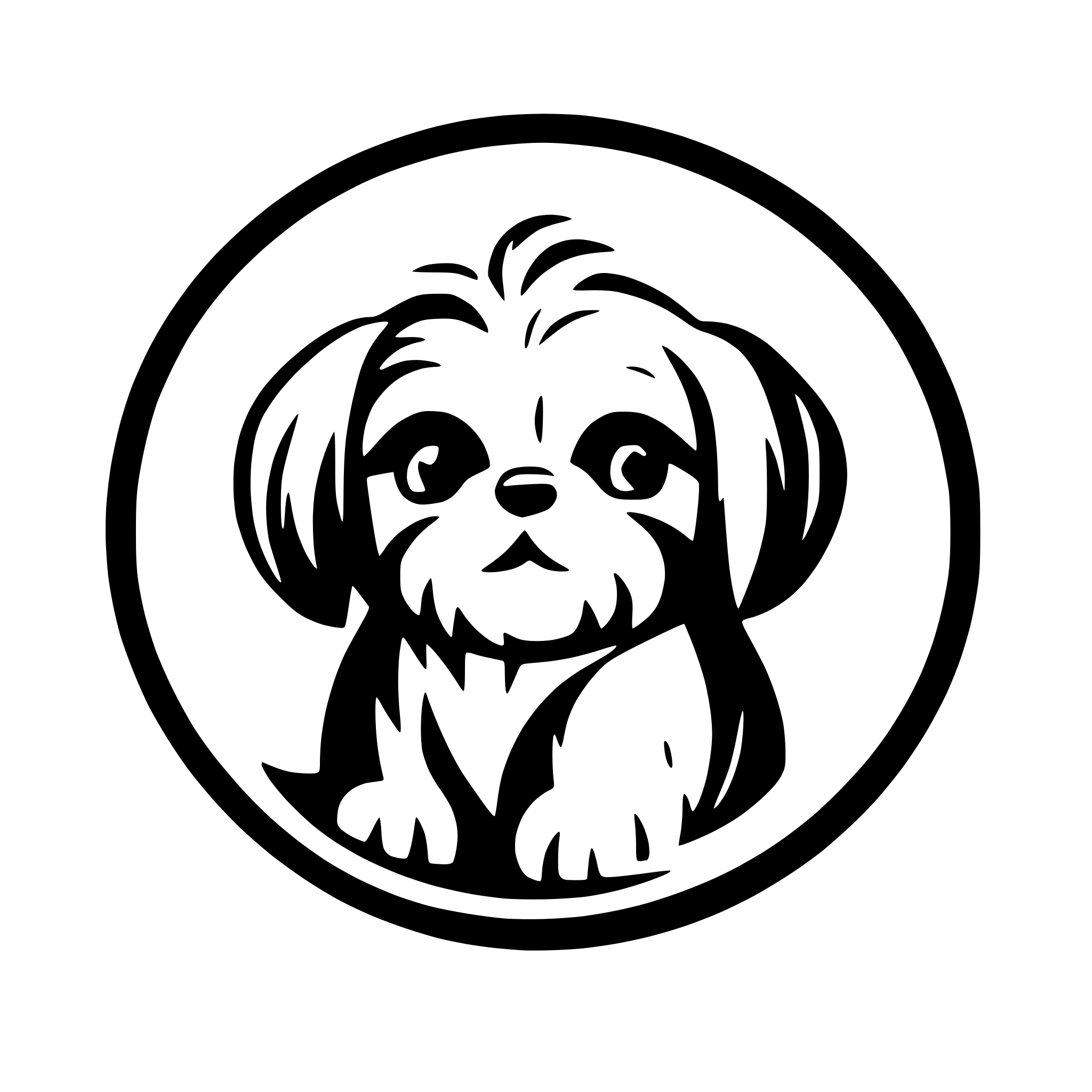 AI-generated SVG of 'shih tzu sweet face'
