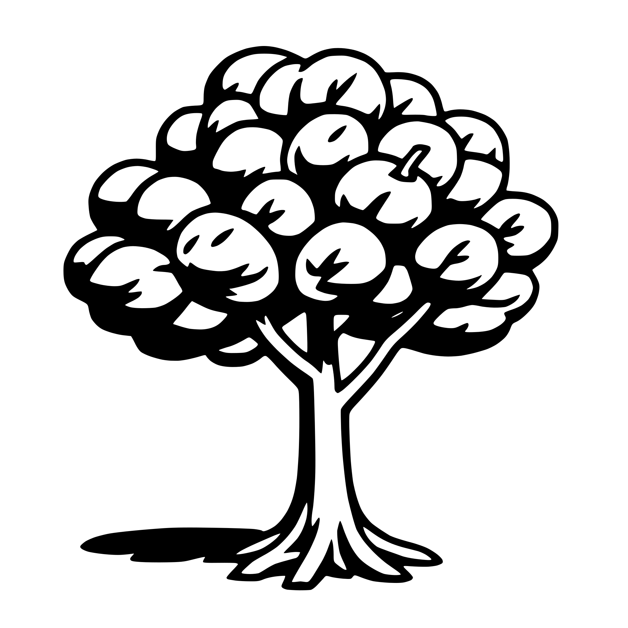 AI-generated SVG of 'apple tree'