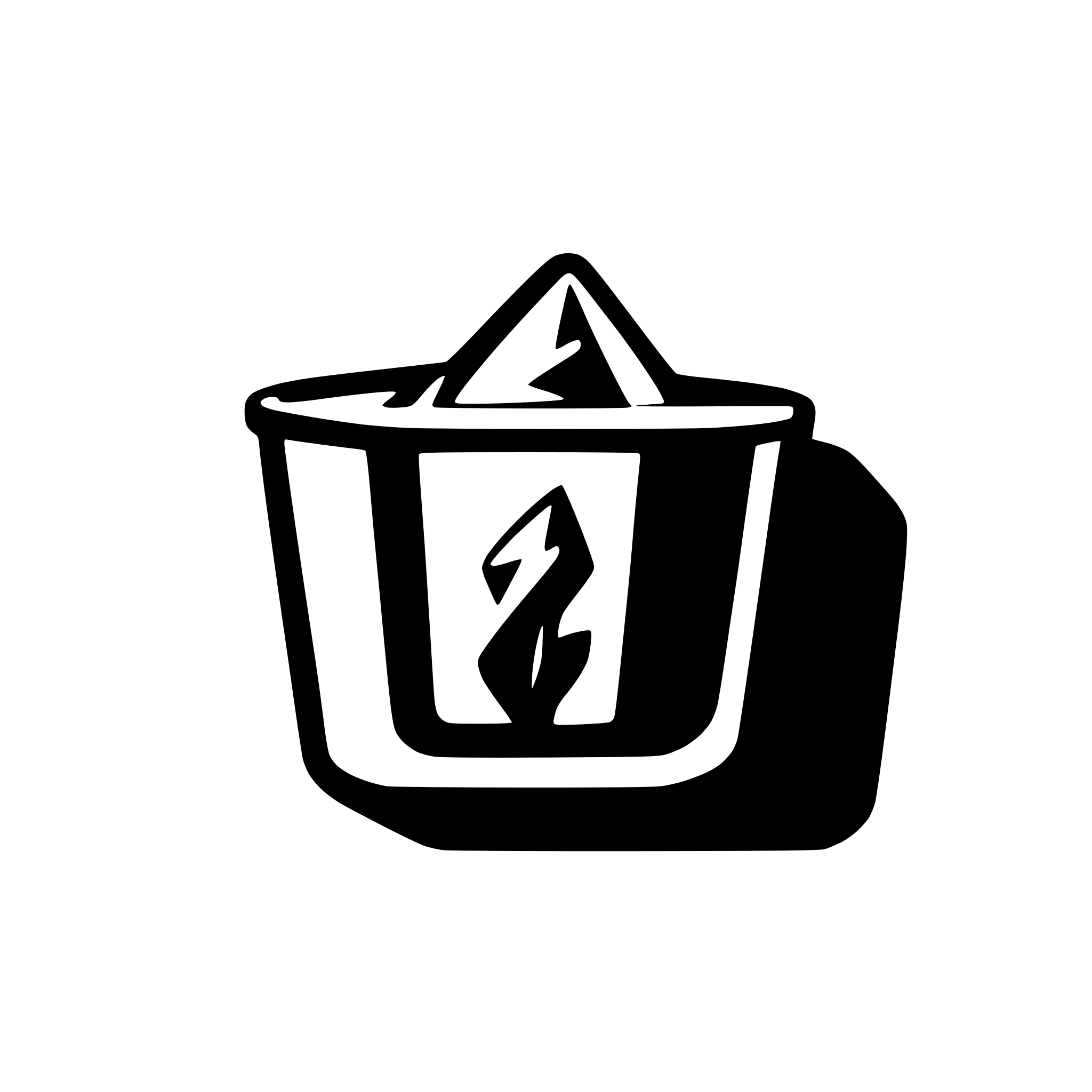 AI-generated SVG of 'trash minimalistic'