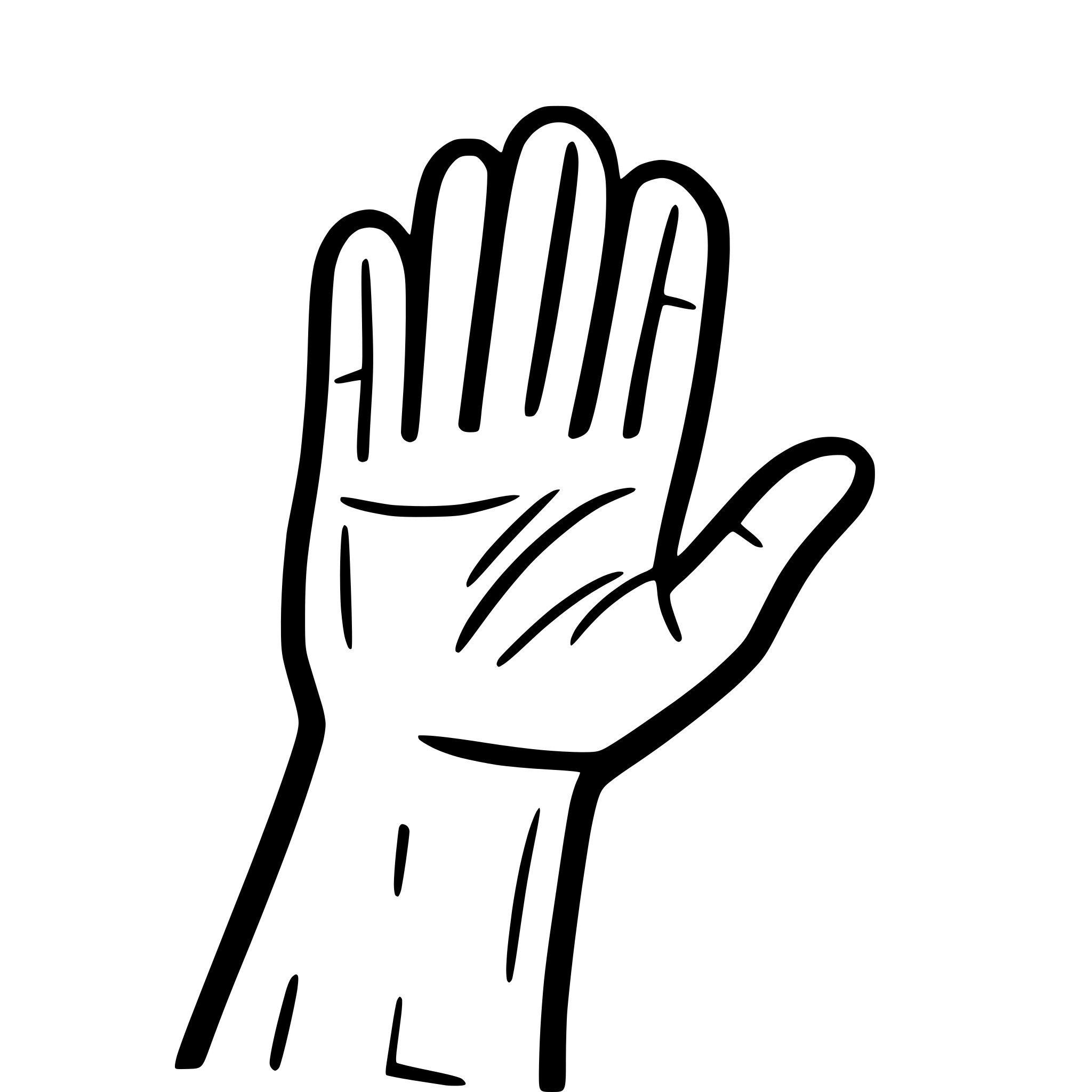 AI-generated SVG of 'one line art simple left hand waving'