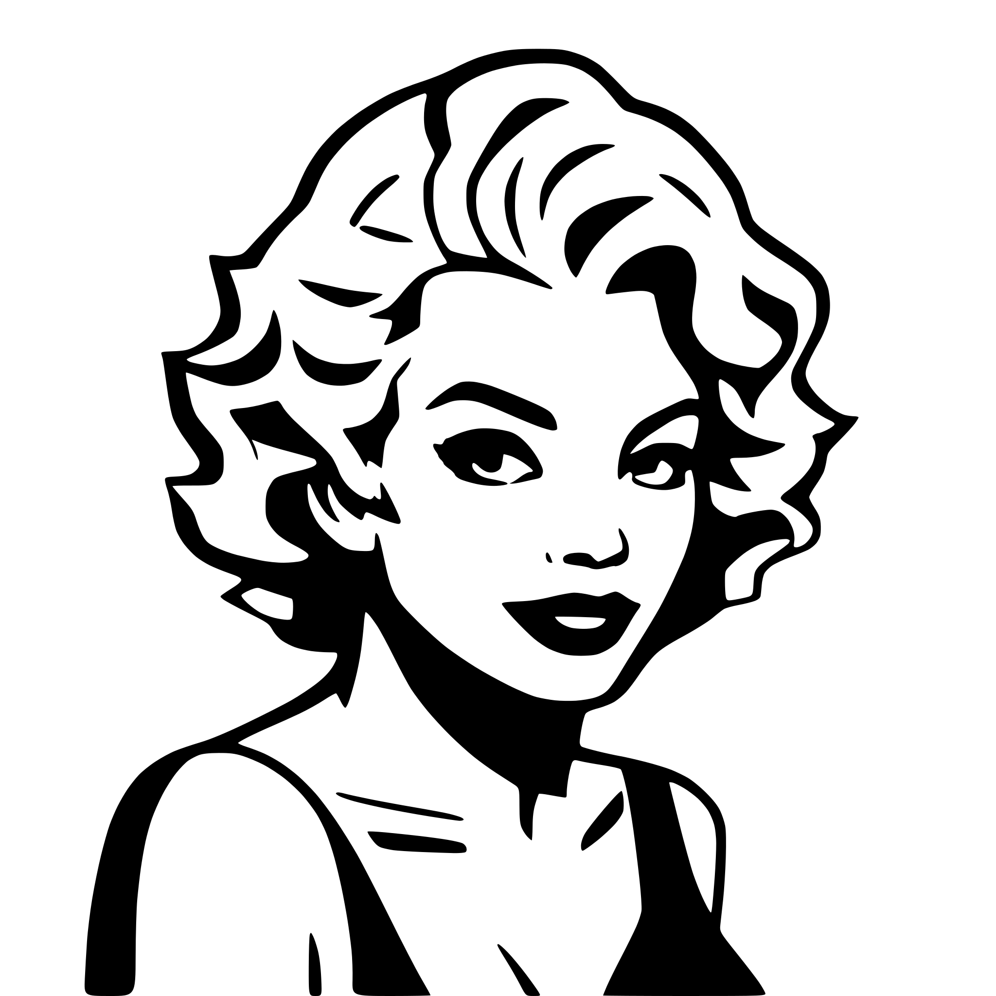 AI-generated SVG of a Marilyn Monroe