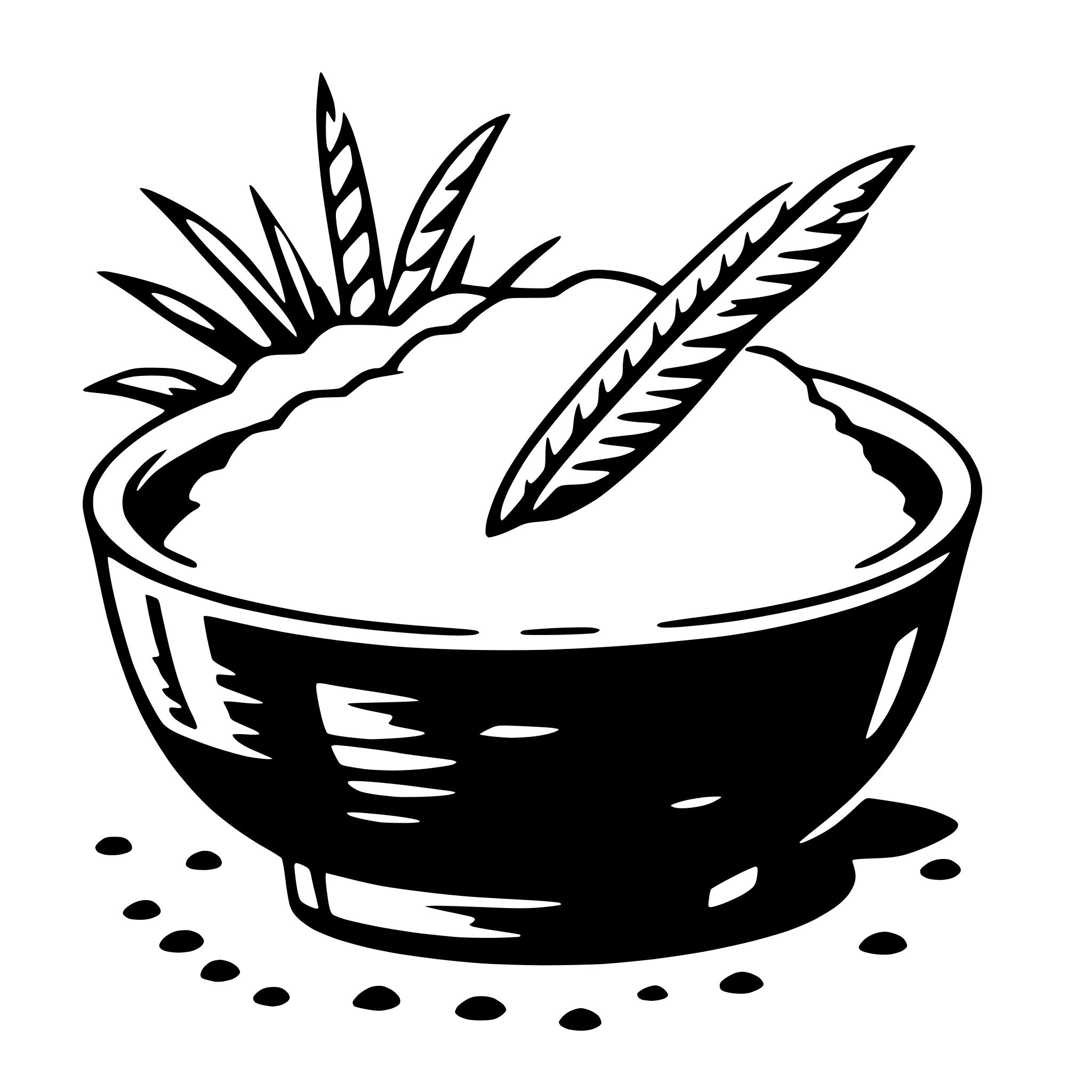 AI-generated SVG of 'rice'